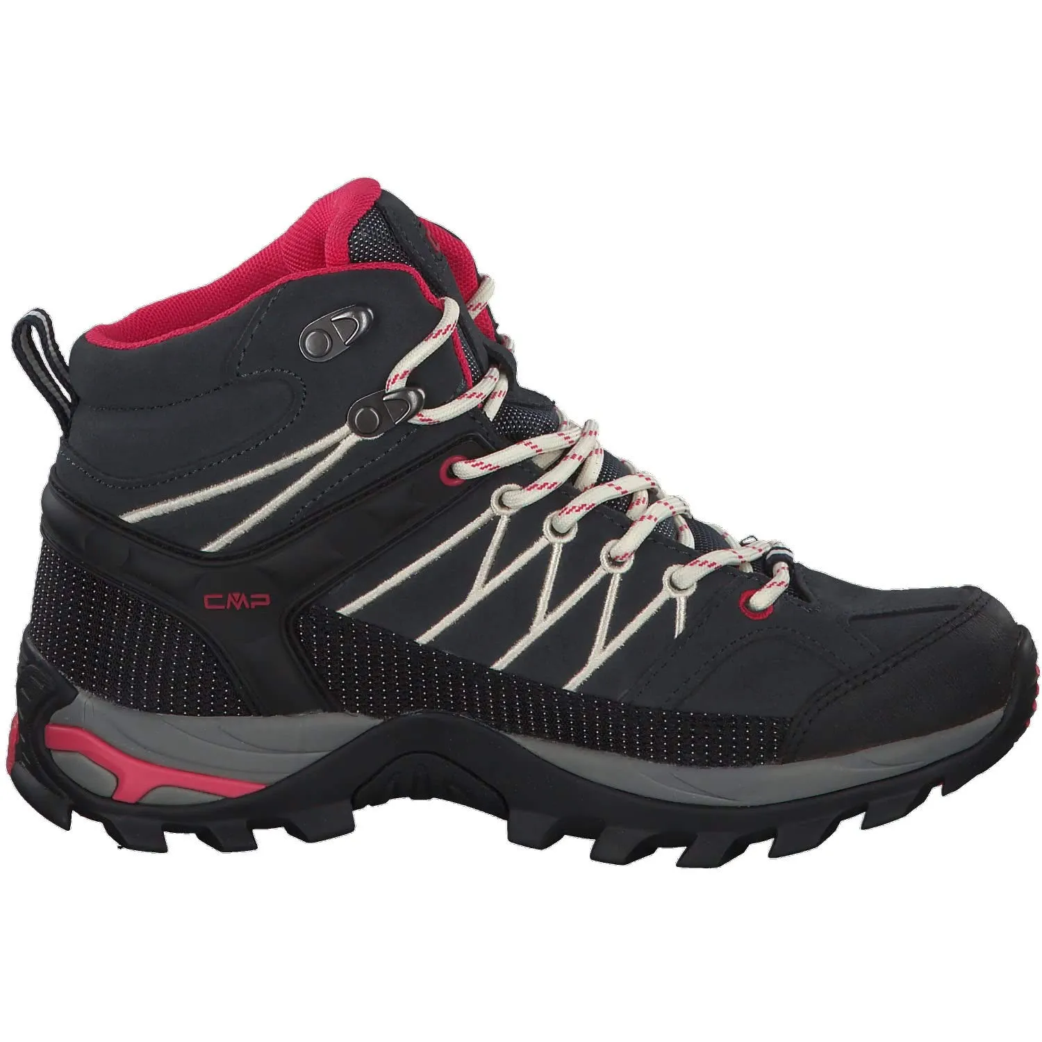 CMP Rigel Mid Women's Trekking Shoes WP, Antracite Off White, 40 EU - immagine 8