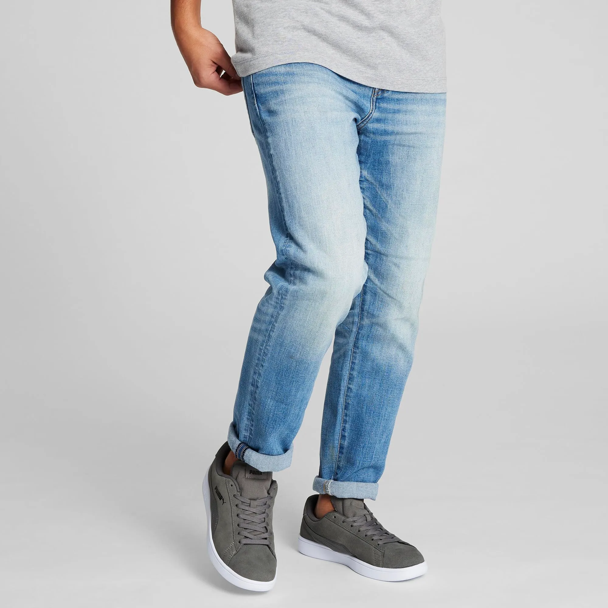 PUMA Smash V2, Grigio Castlerock Puma Black Puma White, 40.5 EU - immagine 9