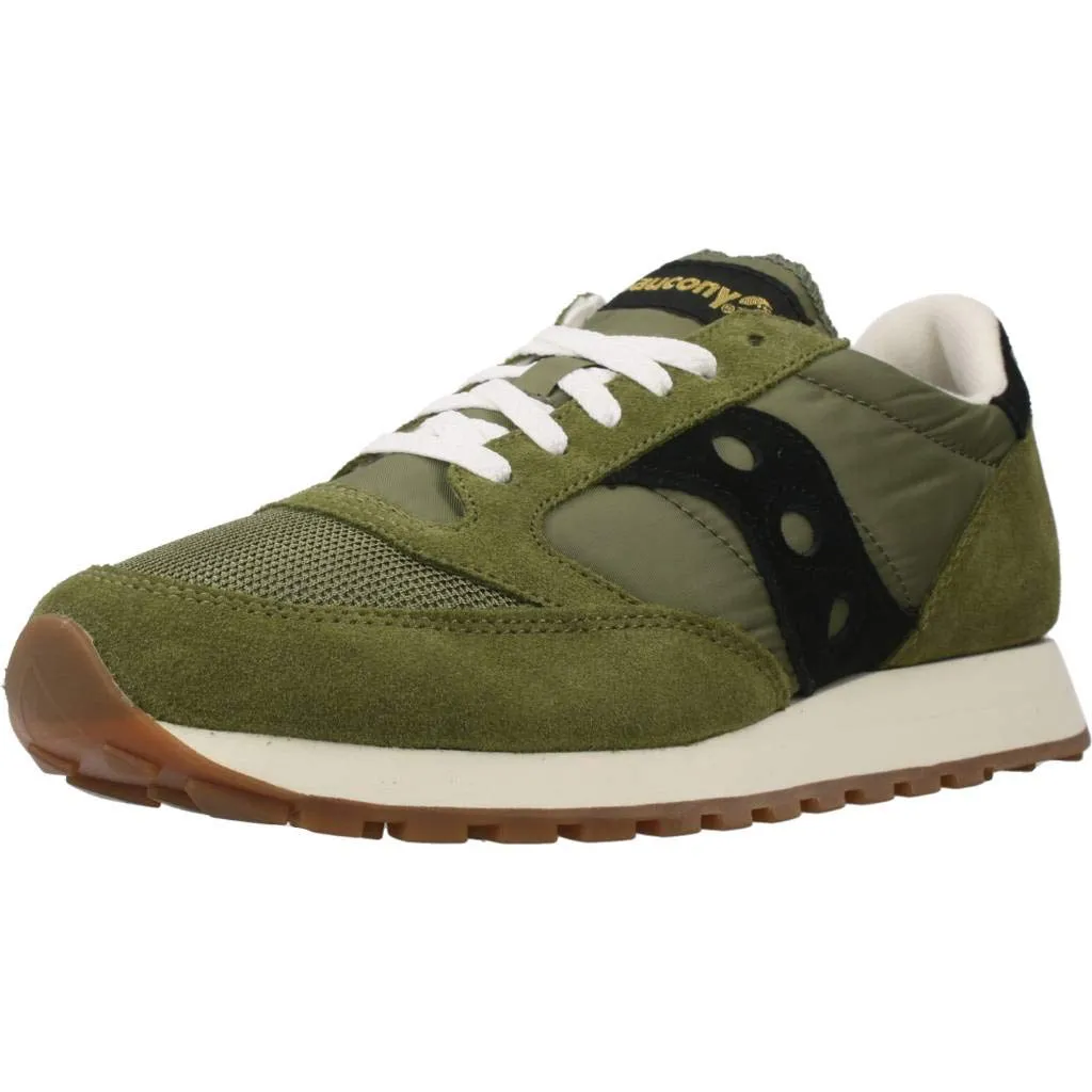 Saucony Jazz Original Vintage Sneaker Uomo Verde Nero 37.5 EU - immagine 1