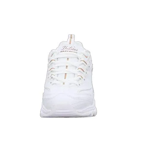 Skechers D'Lites Fresh Start Women's Shoes - White Rose Gold, 40 EU - immagine 4