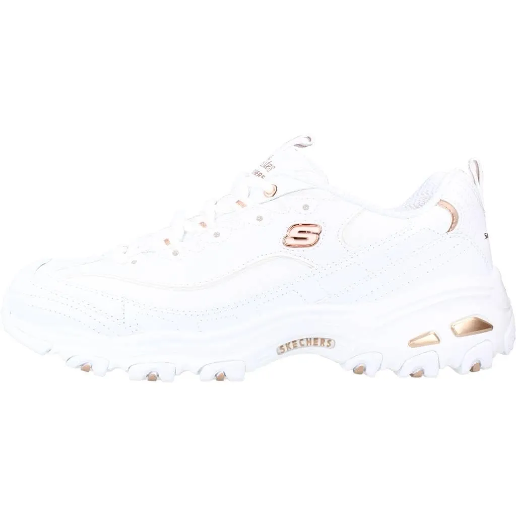 Skechers D'Lites Fresh Start Women's Shoes - White Rose Gold, 36 EU - immagine 5