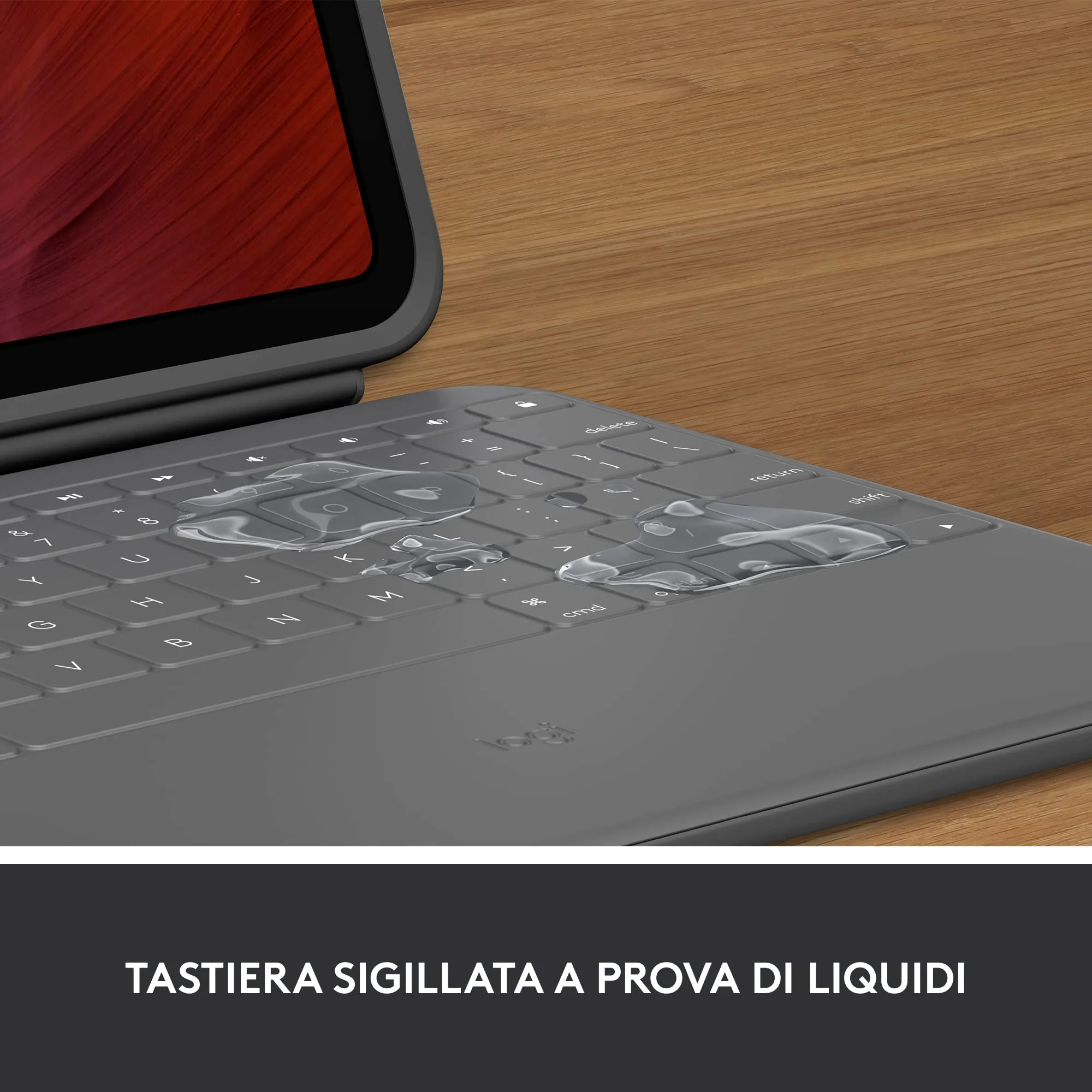 Logitech Rugged Folio Custodia con Tastiera per iPad - ITA QWERTY - immagine 3
