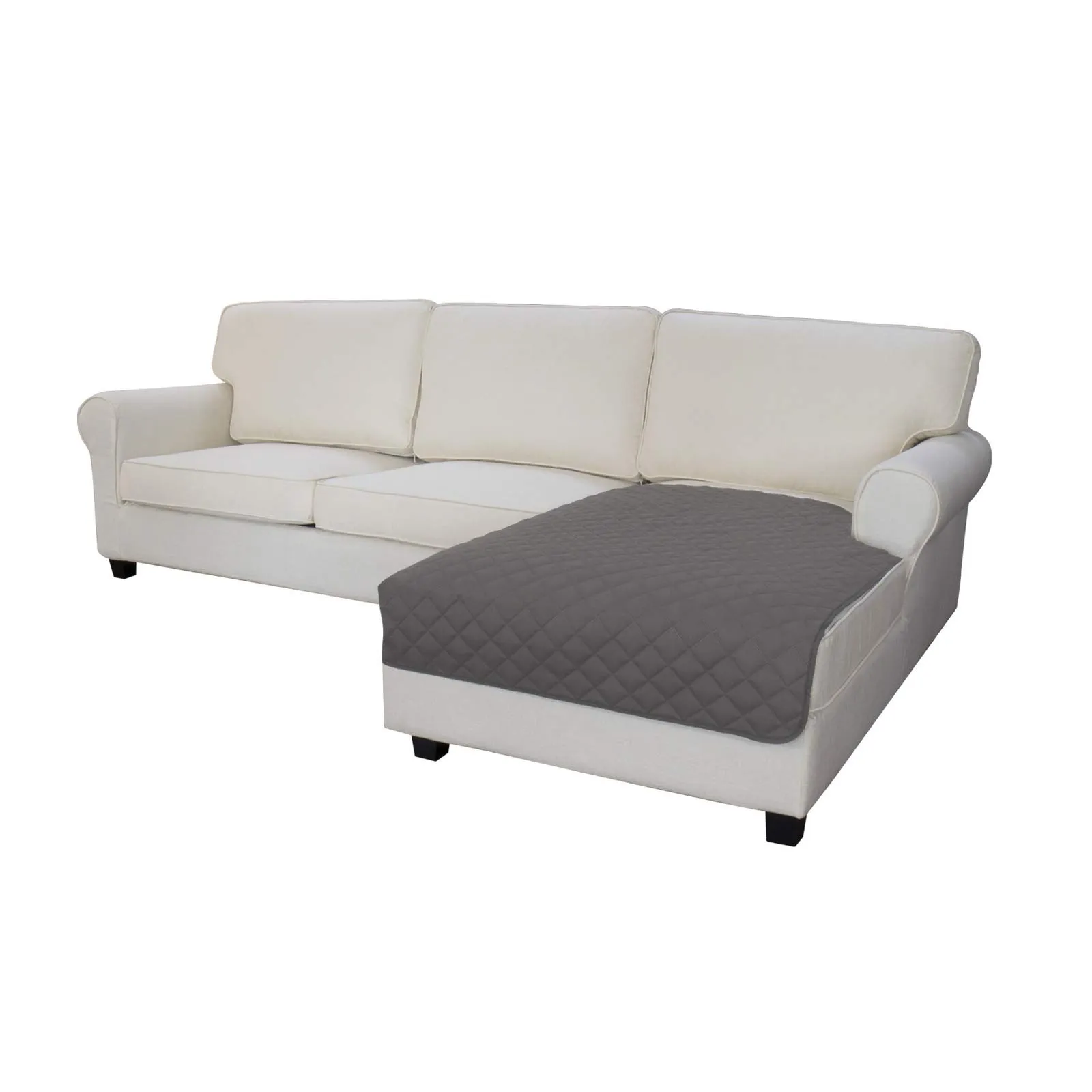 Easy-Going Copridivano Sezionale per Divano a L, Fodera Reversibile per Chaise Lounge e Protezione Mobili per Animali Domestici, 106.7 x 172.7 cm, Grigio - immagine 1