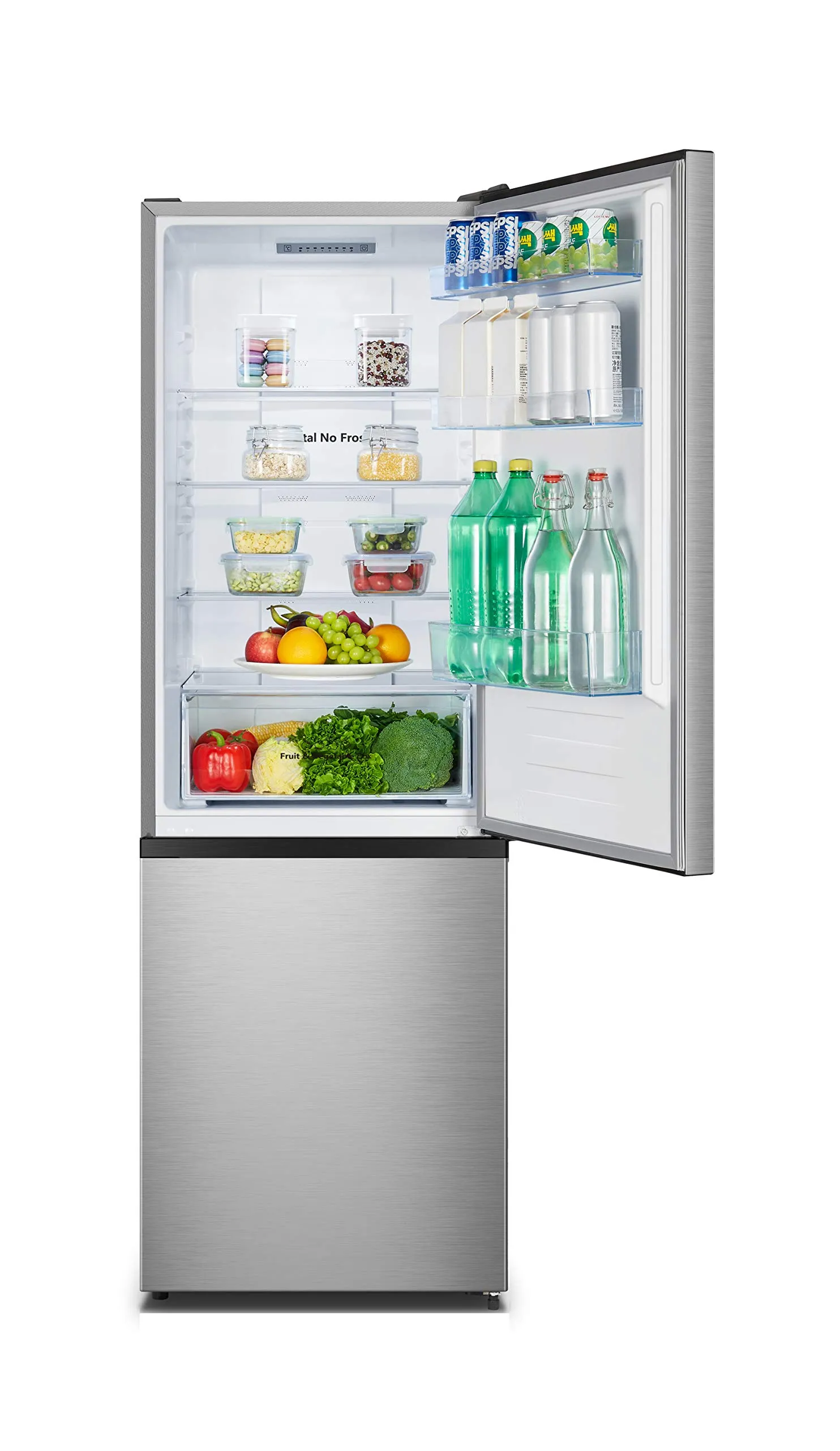 Hisense RB372N4AC2 Frigorifero Combinato Total No Frost, Inox Look, 179 cm, 287 L - immagine 4