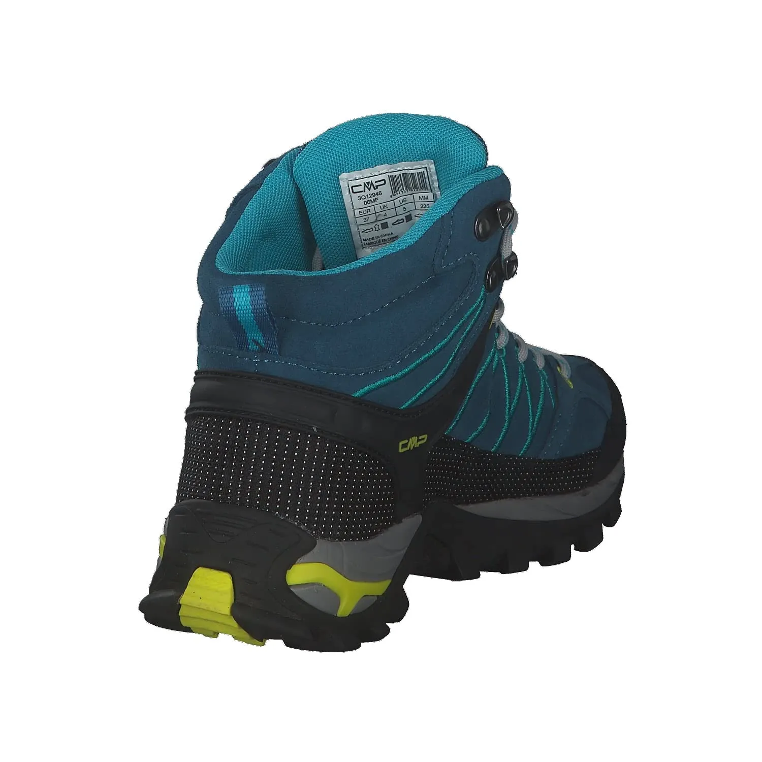CMP Rigel Mid Women's Trekking Shoes WP, Deep Lake Baltic, 36 EU - immagine 6