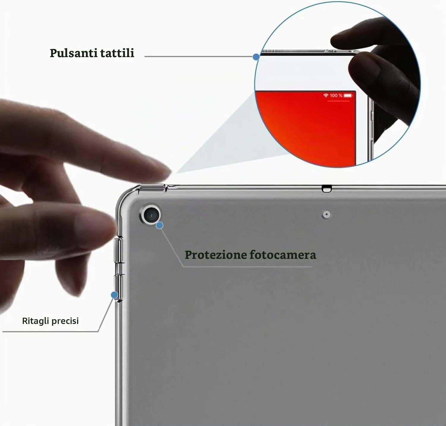 EasyAcc Custodia Cover per iPad 9/8/7 Generazione 10.2 pollici - immagine 3