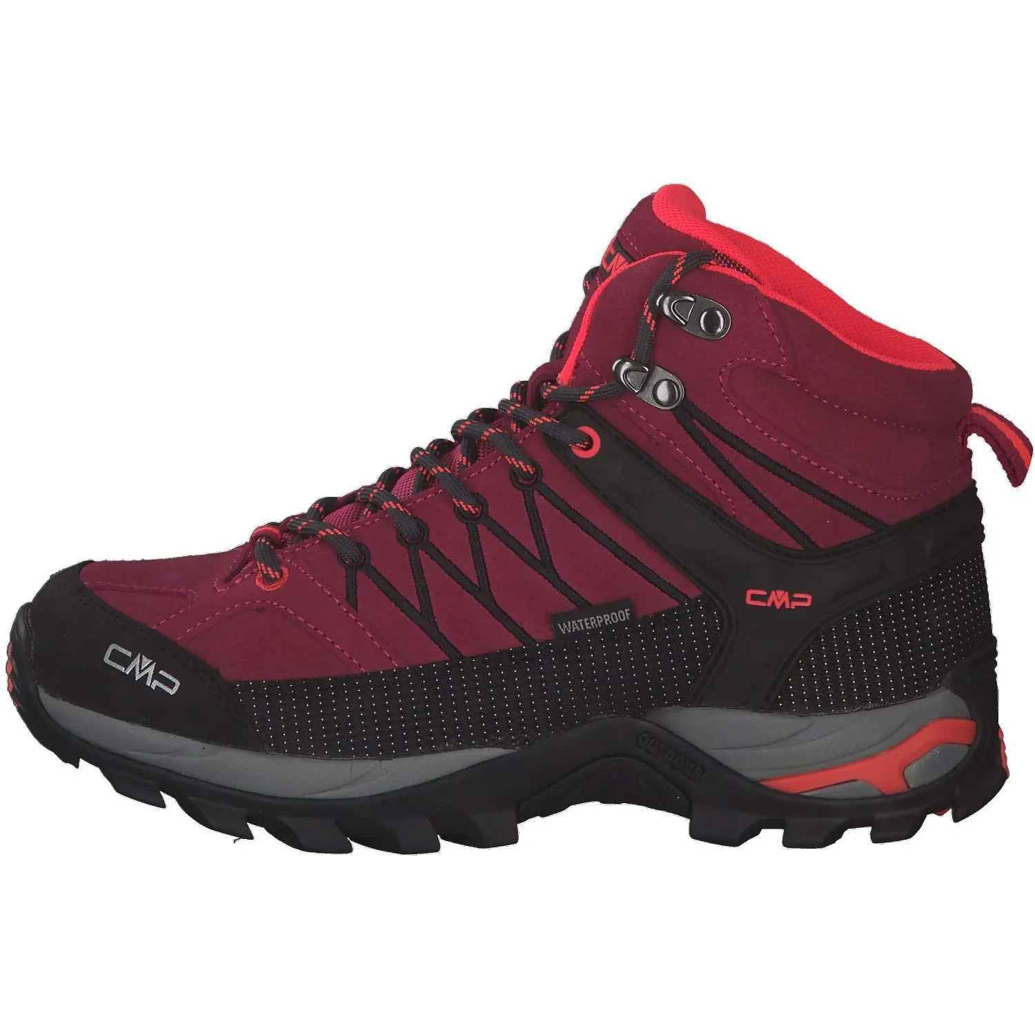 CMP Rigel Mid Women's Trekking Shoes WP, Magenta Antracite, 41 EU - immagine 2
