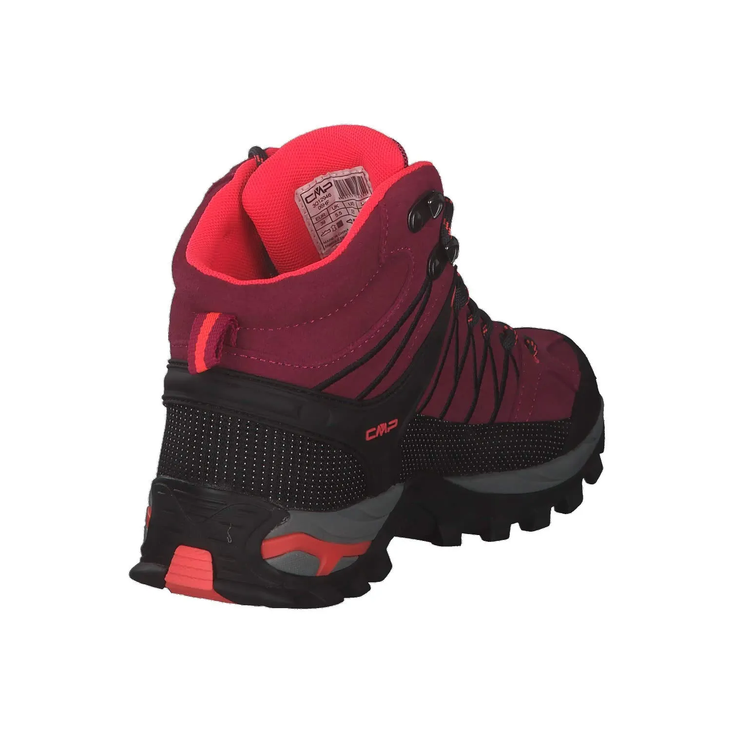 CMP Rigel Mid Women's Trekking Shoes WP, Magenta Antracite, 36 EU - immagine 6