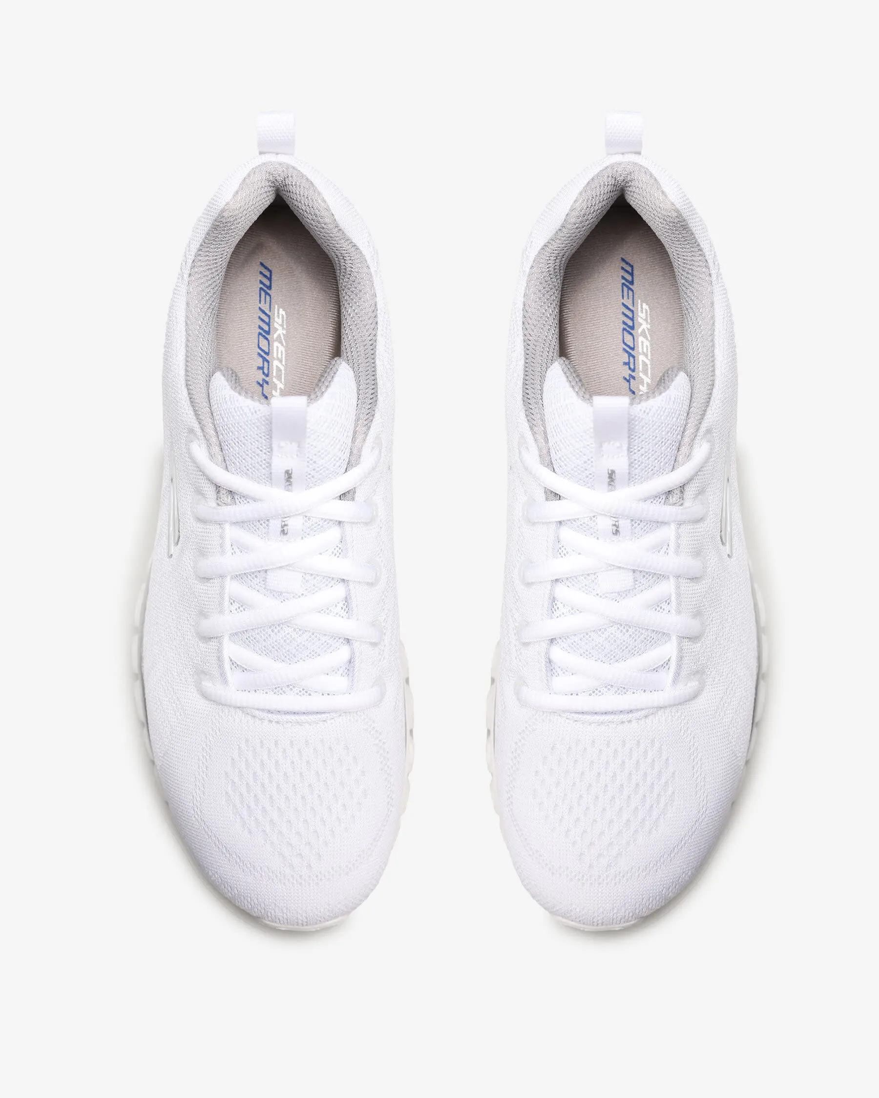 Skechers Women's Graceful Get Connected White Mesh/Silver Trim - immagine 6