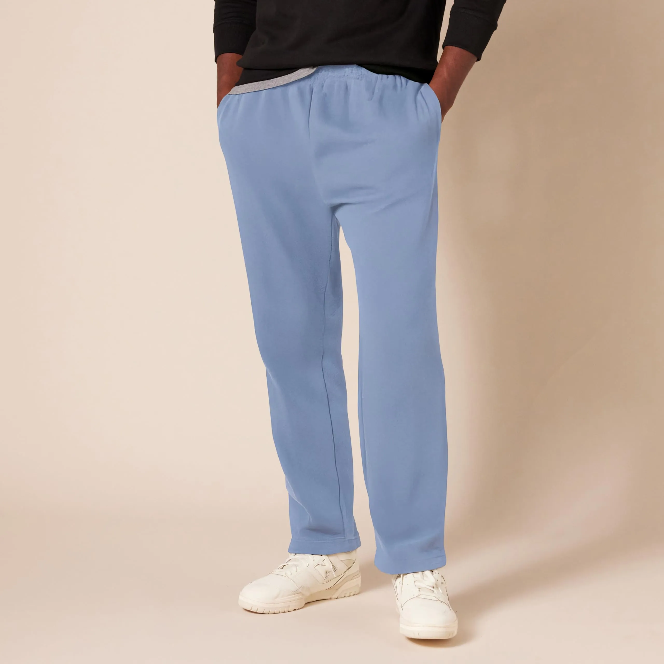 Amazon Essentials Pantaloni Sportivi in Pile con Fondo Aperto Uomo, Blu Ardesia, XXL - immagine 6