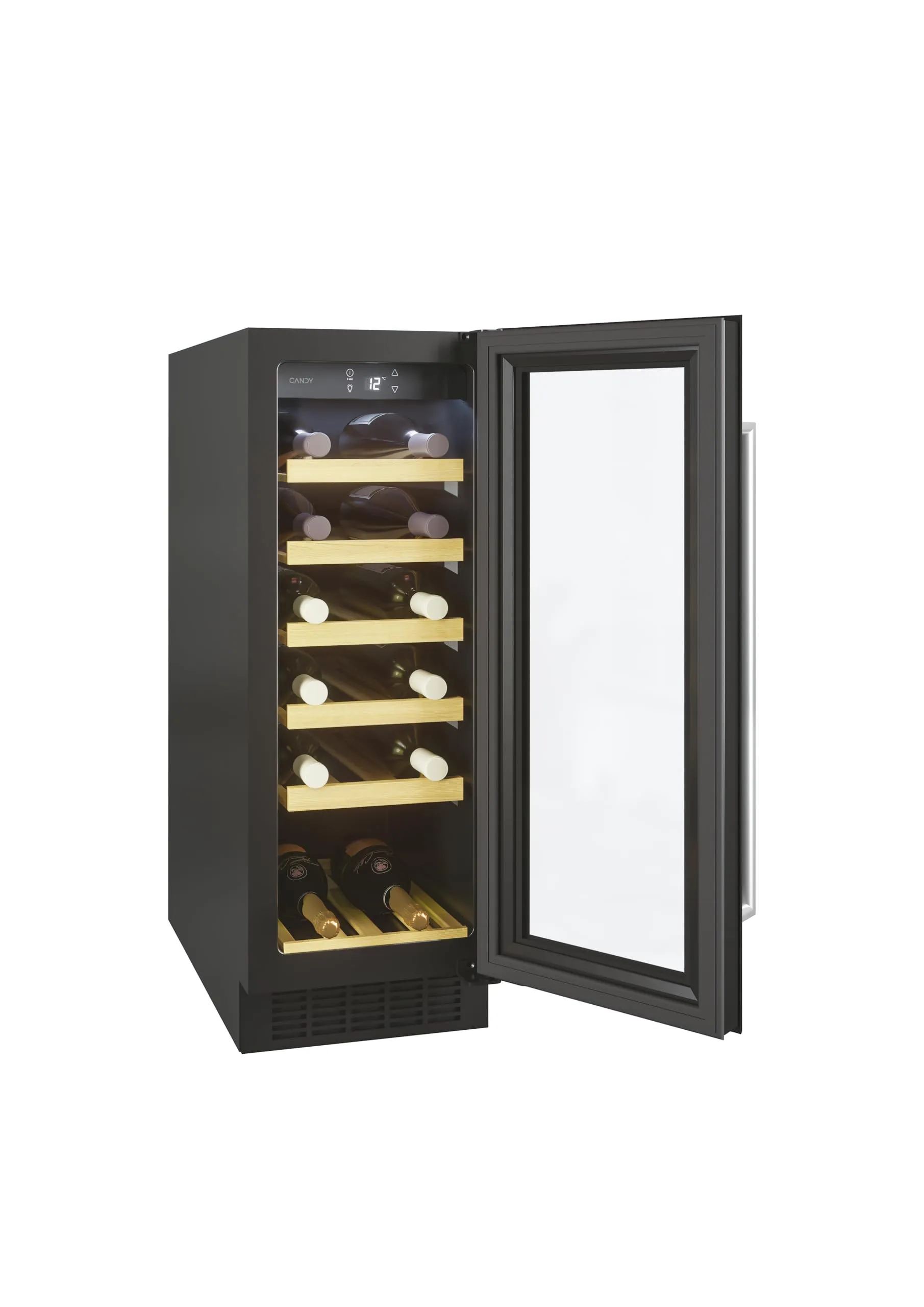 Candy DiVino Cantinetta Vino, 20 Bottiglie, Monozona, Classe F, Nera - immagine 2
