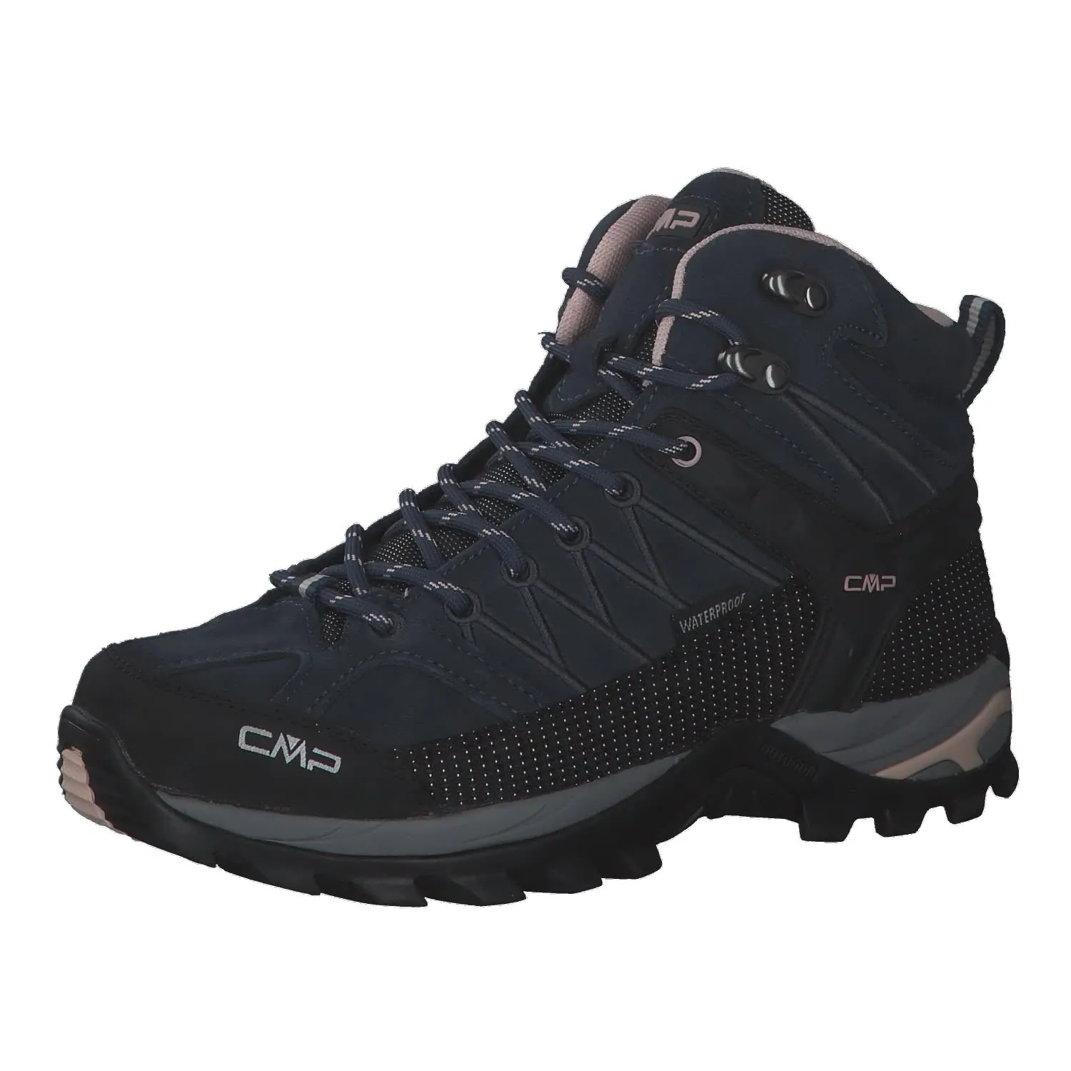 CMP Rigel Mid Women's Trekking Shoes WP, Asphalt Antracite Rose, 37 EU - immagine 1