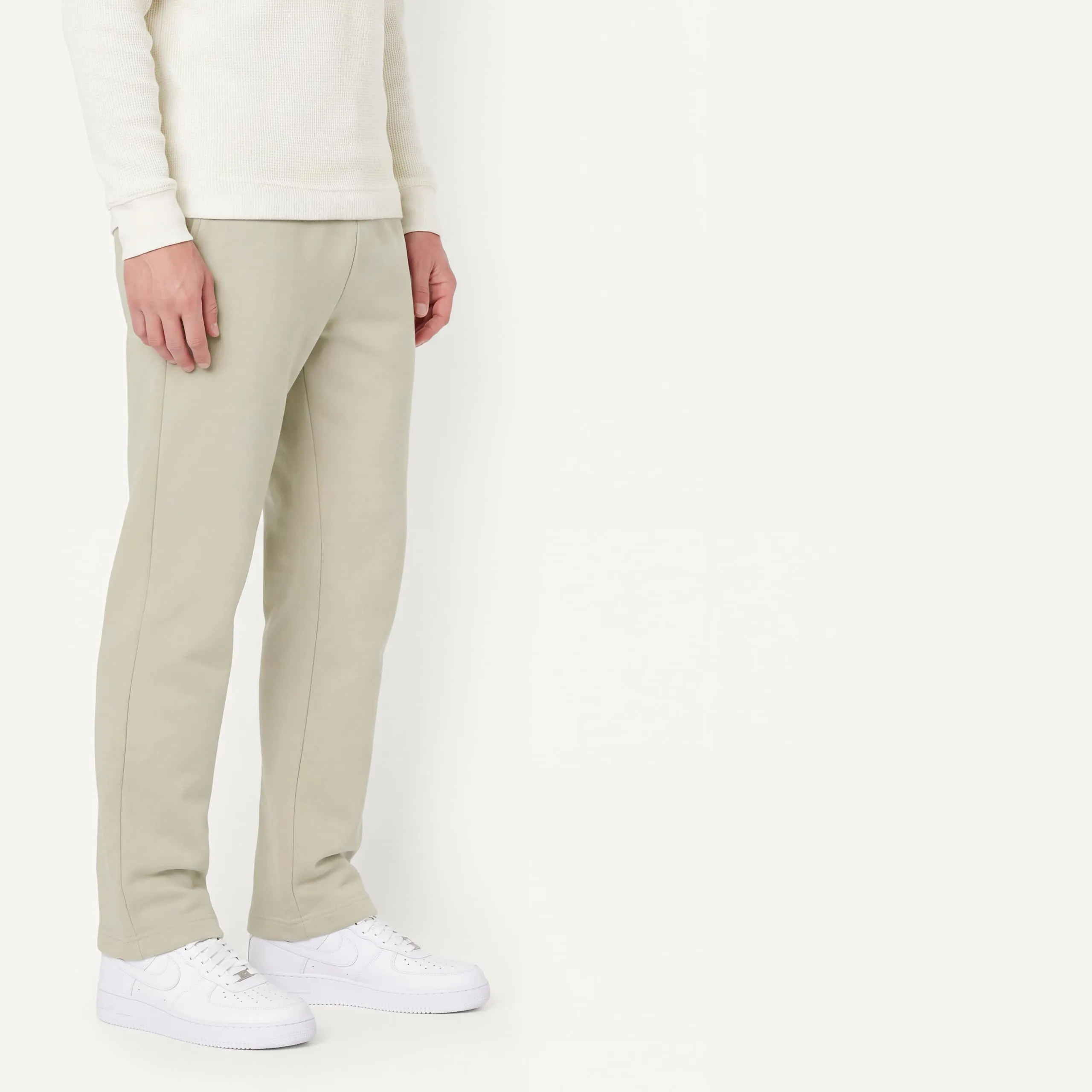 Amazon Essentials Pantaloni Sportivi in Pile con Fondo Aperto Uomo, Bianco Sporco, XXL - immagine 2
