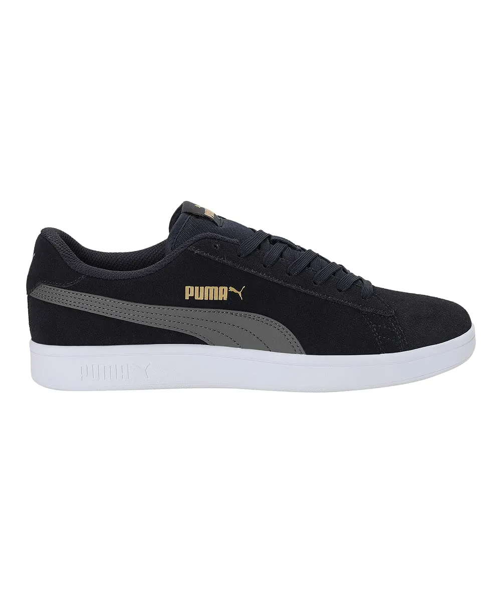 Puma Smash V2 Unisex Adulto - Blu Puma New Navy Castlerock Puma Team Gold, 37.5 EU - immagine 3