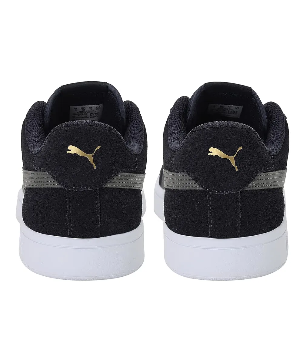 Puma Smash V2 Unisex Adulto - Blu Puma New Navy Castlerock Puma Team Gold, 37.5 EU - immagine 4