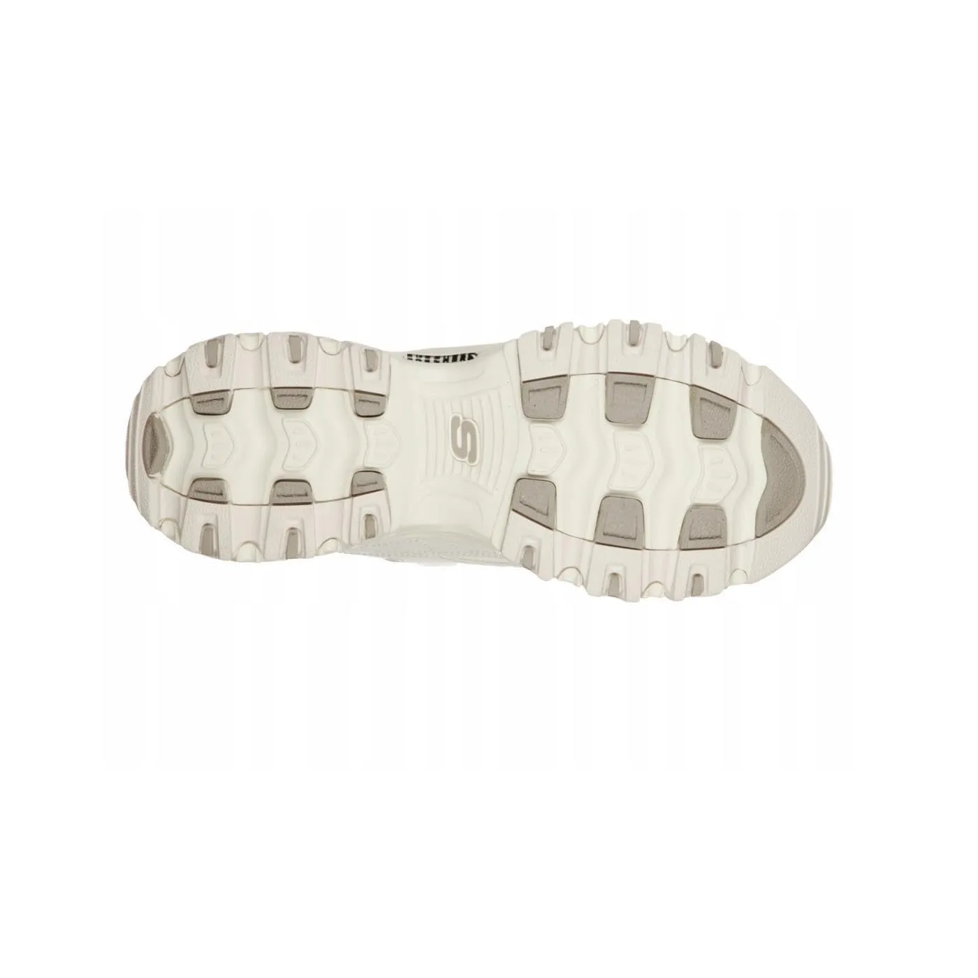 Skechers Off White Leather Mesh Silver Trim 40 EU - immagine 3