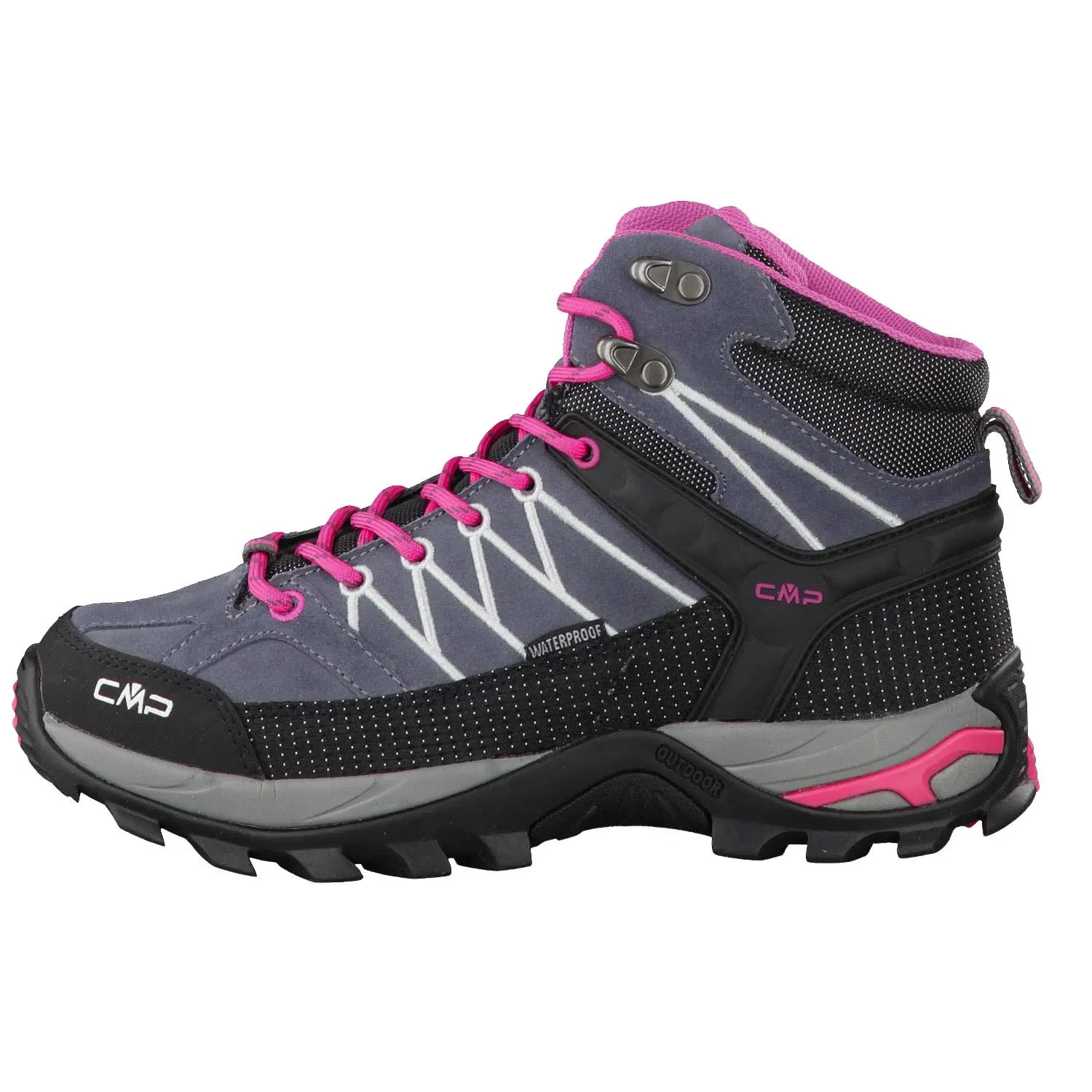 CMP Rigel Mid Women's Trekking Shoe WP, Grey Fuxia Ice, 43 EU - immagine 2