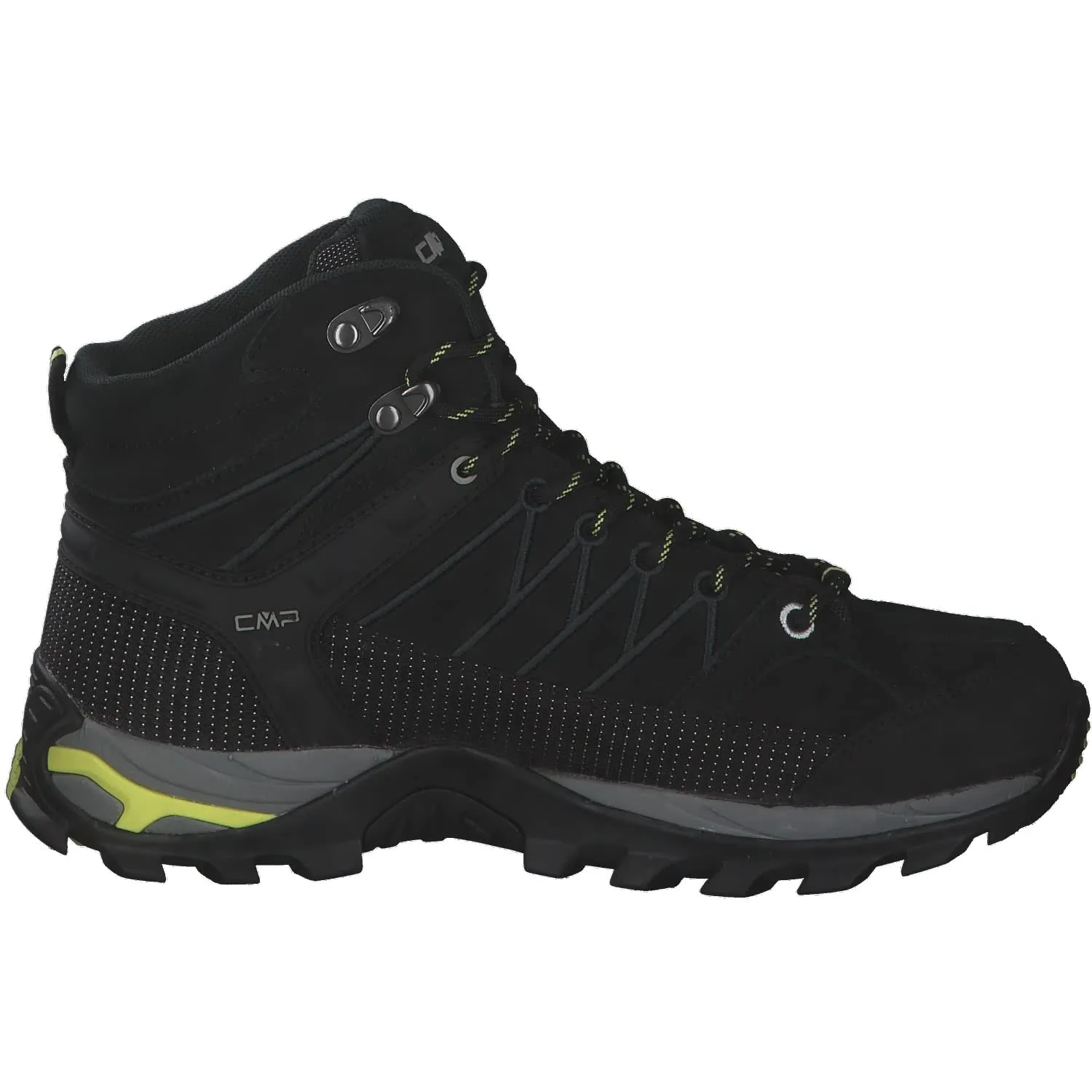 CMP Rigel Mid Women's Trekking Shoes WP, Nero Lime, 38 EU - immagine 8