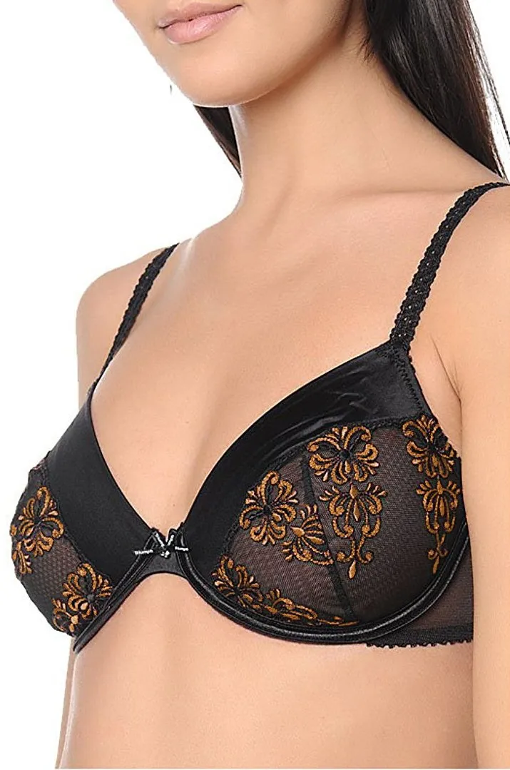 Triumph Daring Deluxe W Reggiseno con ferretto, nero e oro (T9), 3C - immagine 1