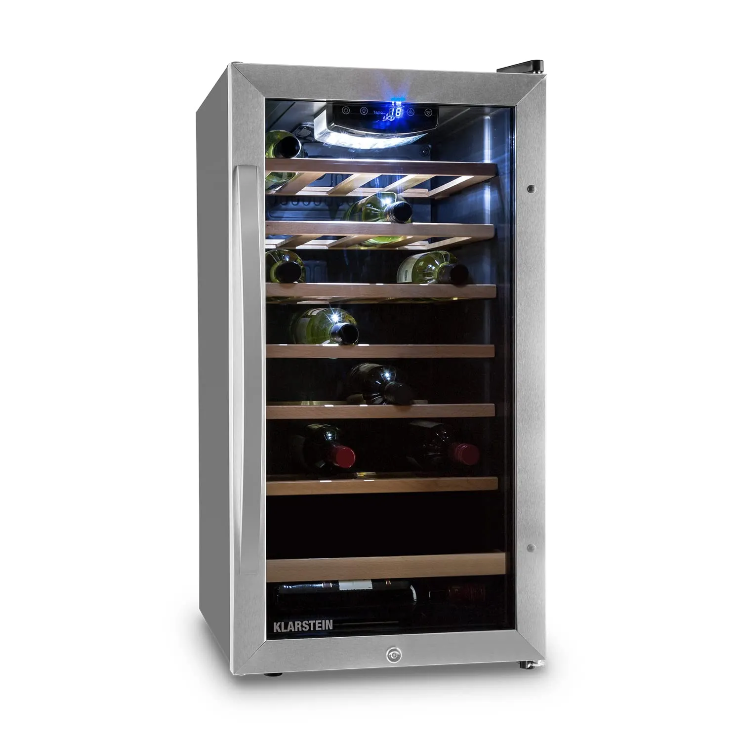 Klarstein Cantinetta Vino Zona Singola 26 Bottiglie, 5-18°C, Protezione UV, Pannello Touch - immagine 1