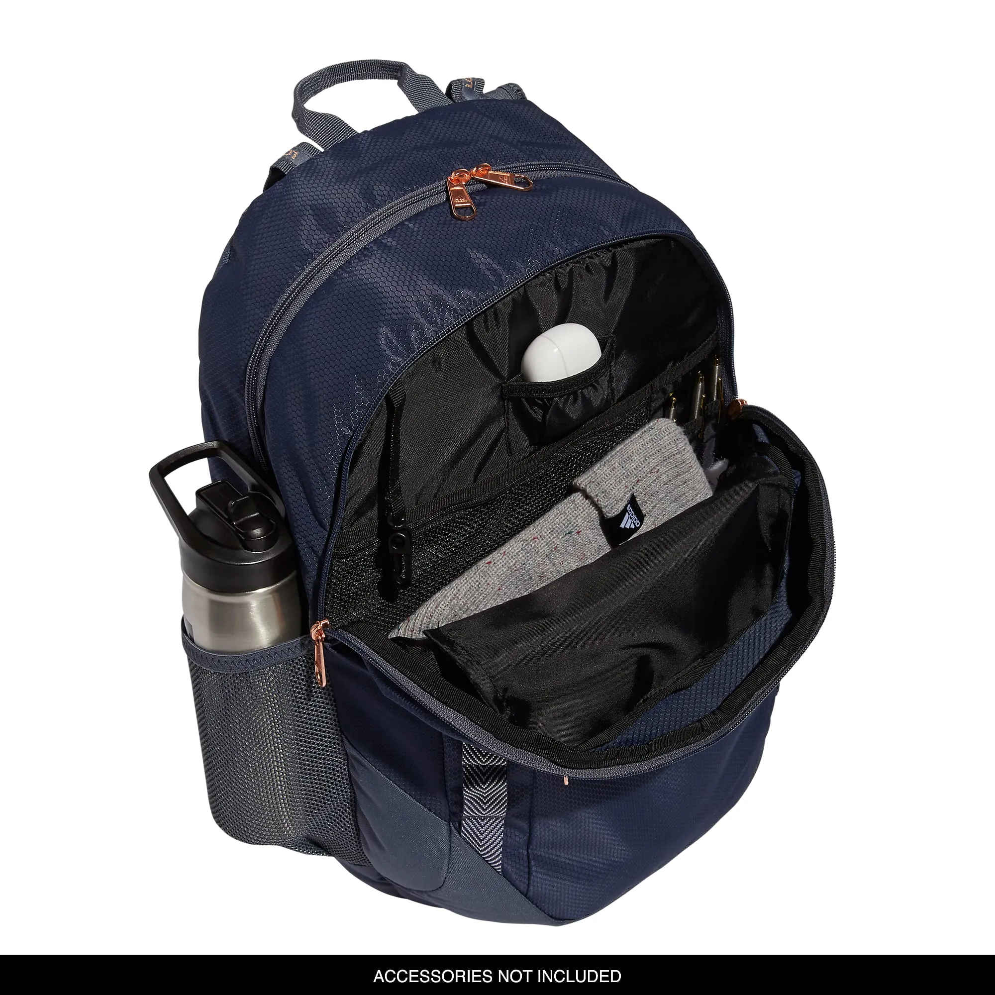 adidas Excel 6 Backpack, Shadow Navy/Onix Grey/Rose Gold - immagine 2
