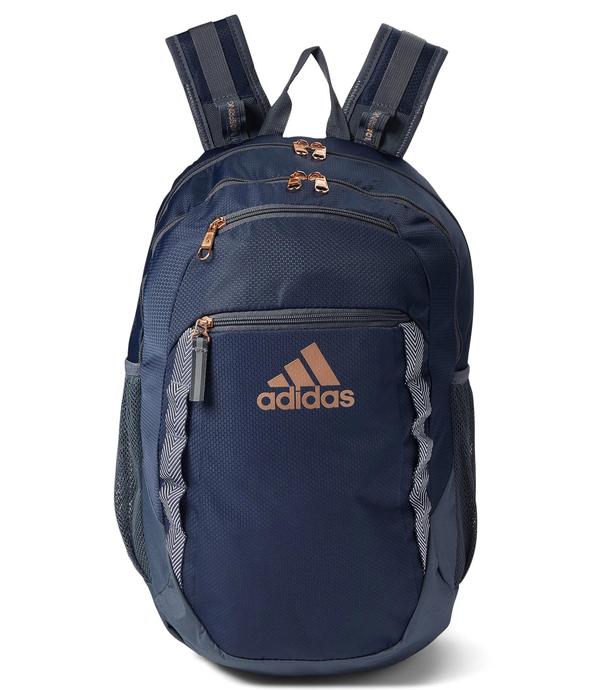 adidas Excel 6 Backpack, Shadow Navy/Onix Grey/Rose Gold - immagine 3