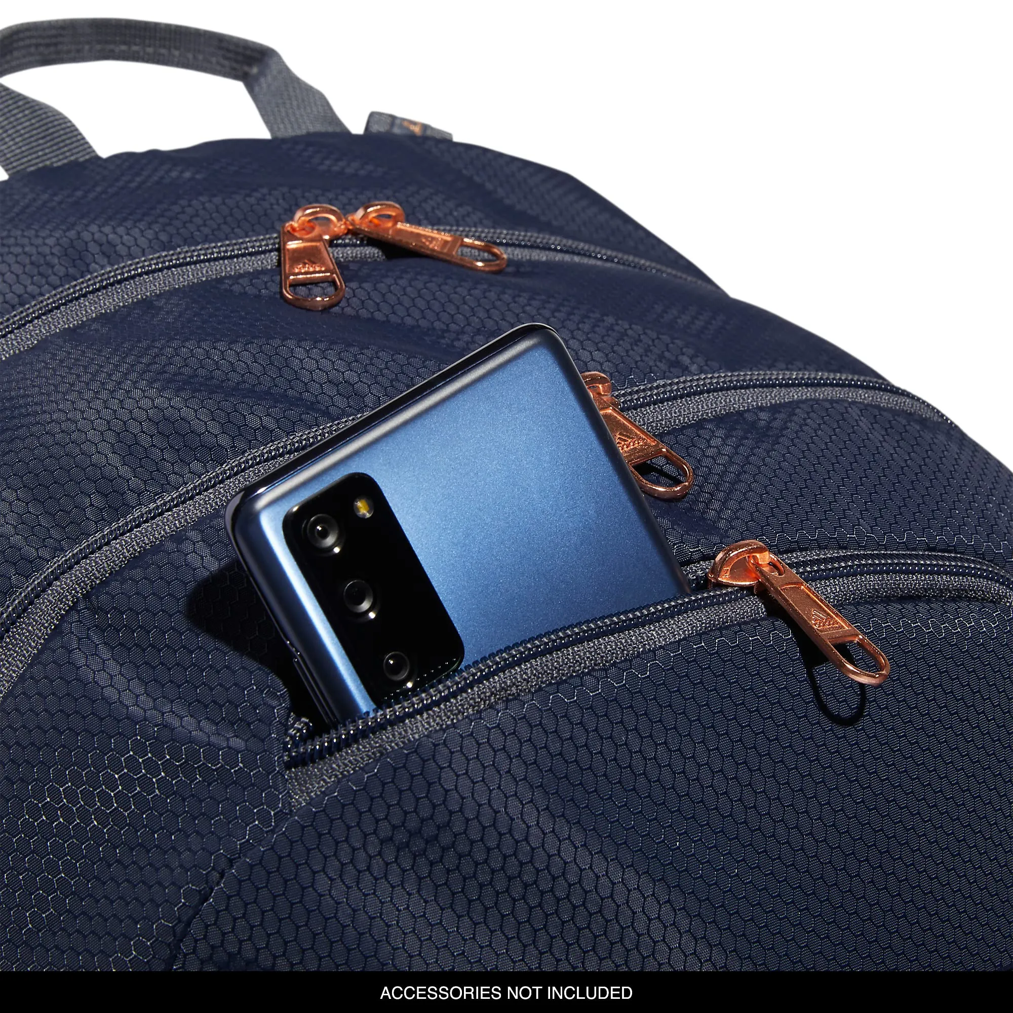 adidas Excel 6 Backpack, Shadow Navy/Onix Grey/Rose Gold - immagine 4