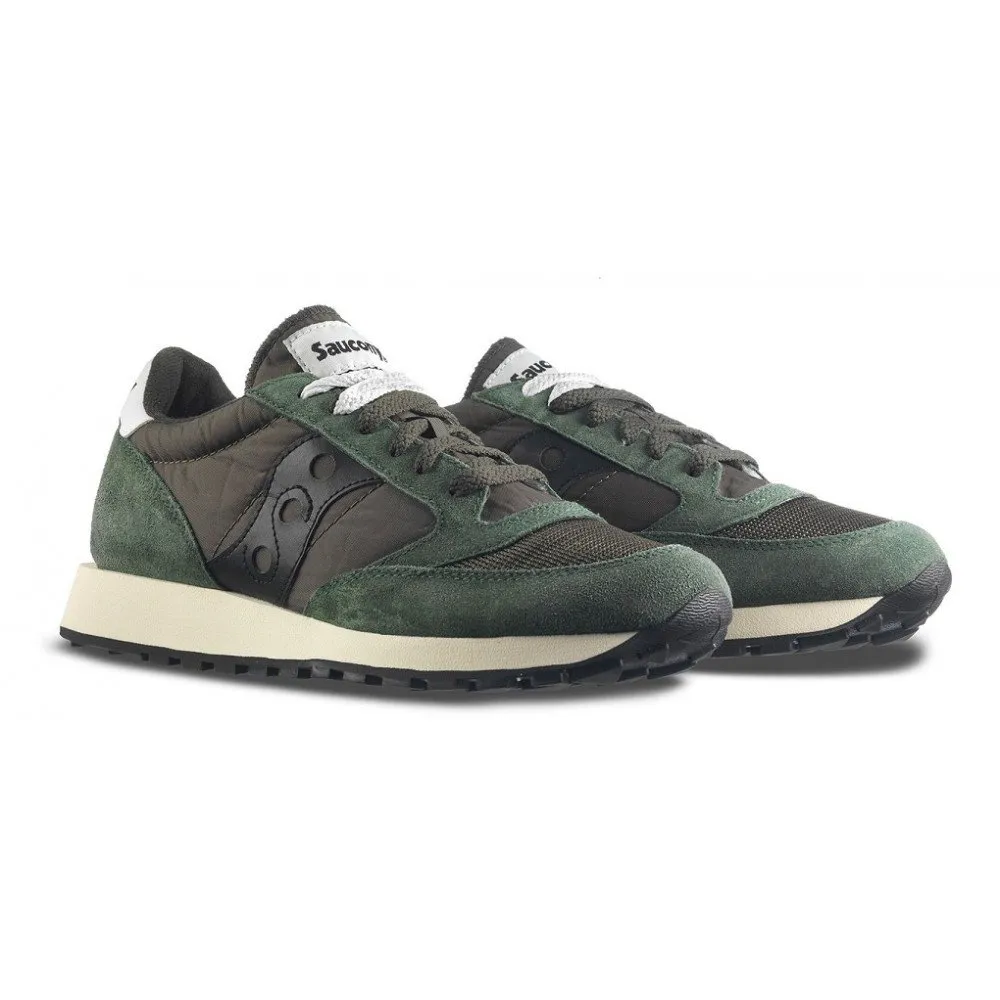 Saucony Jazz Original Vintage Men's Sneaker - Dark Green Black - 35.5 EU - immagine 6