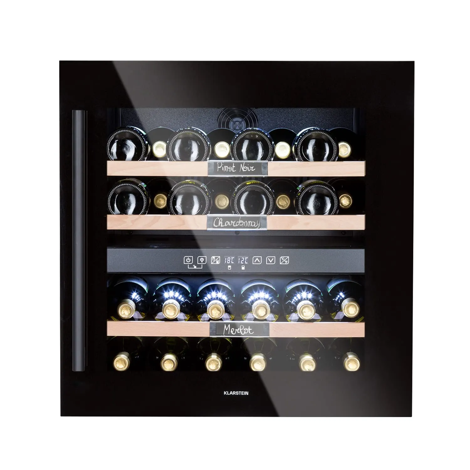 Klarstein Cantinetta Vino Design a Zona Doppia, 85L, 36 Bottiglie - immagine 1