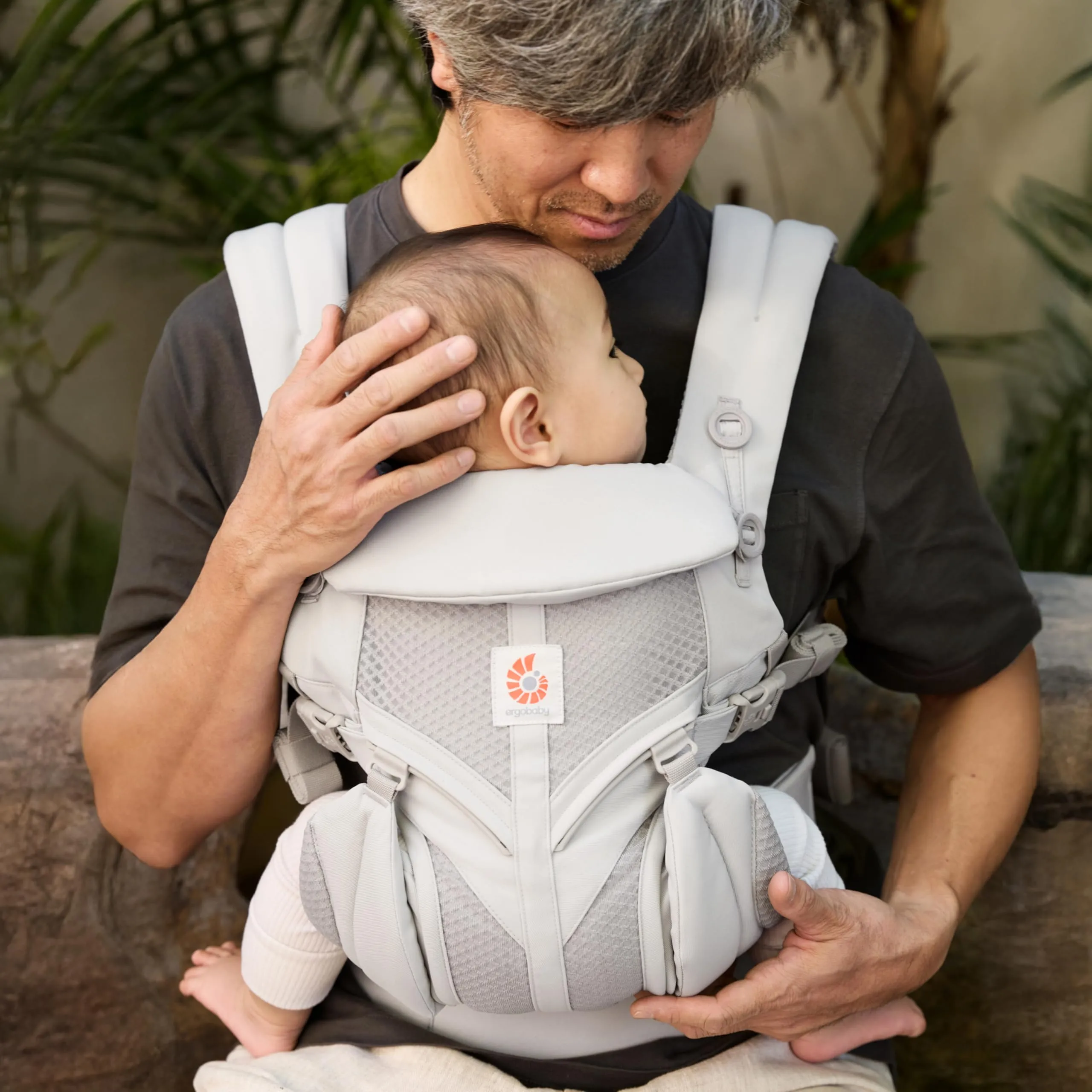 Ergobaby Omni 360 Cool Air Mesh Marsupio Ergonomico 0-36 Mesi, 4-in-1, Pearl Grey - immagine 8
