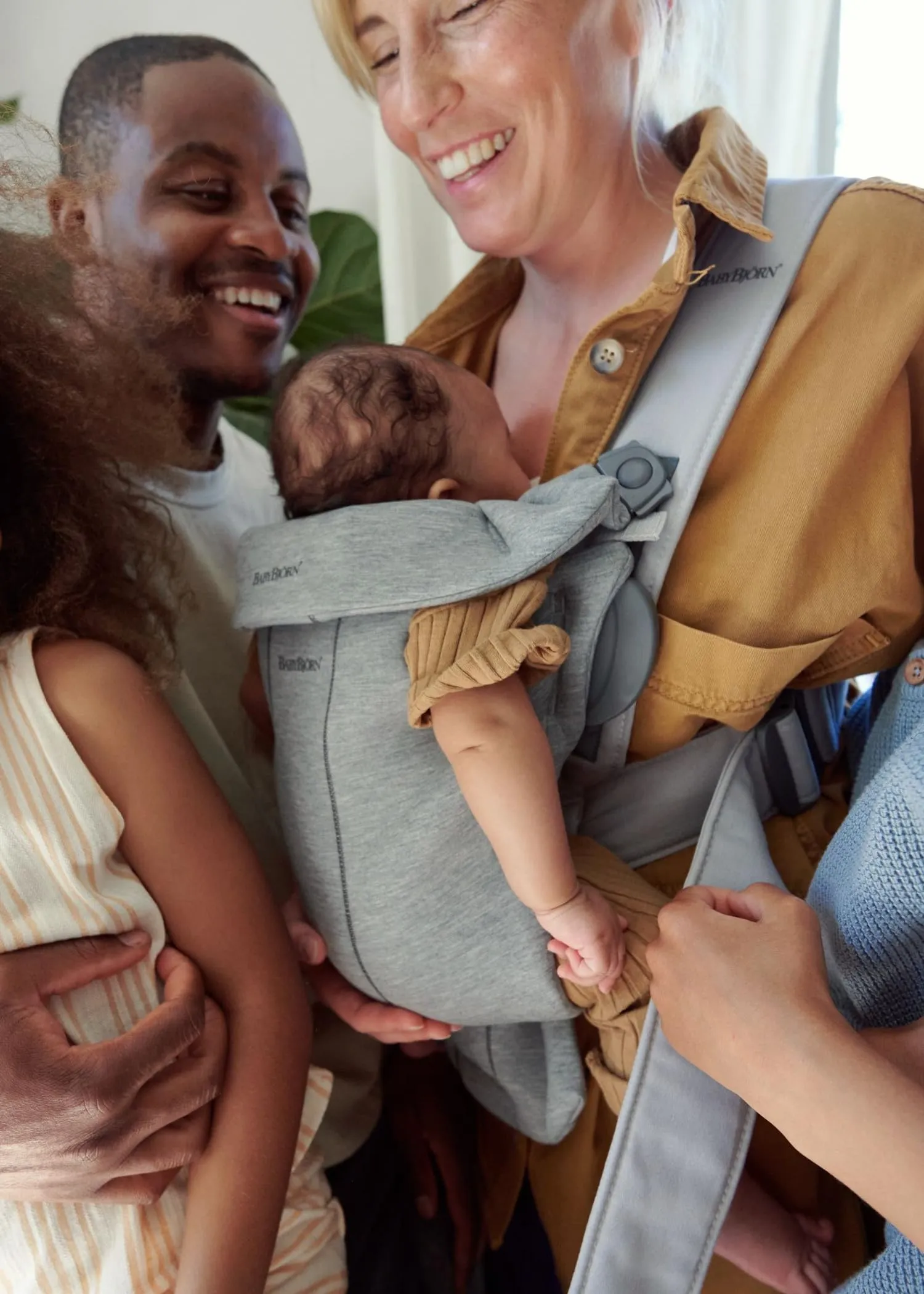 BabyBjörn Marsupio Mini, 3D Jersey, Grigio Chiaro - immagine 11