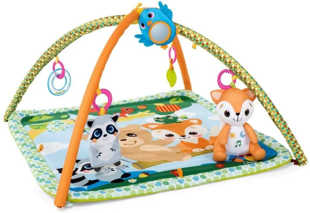 Chicco Tappeto con Archi Foresta Magica, Palestrina Neonato con 5 Pendenti Staccabili, Volpe Peluche, Musica e Luci - immagine 4