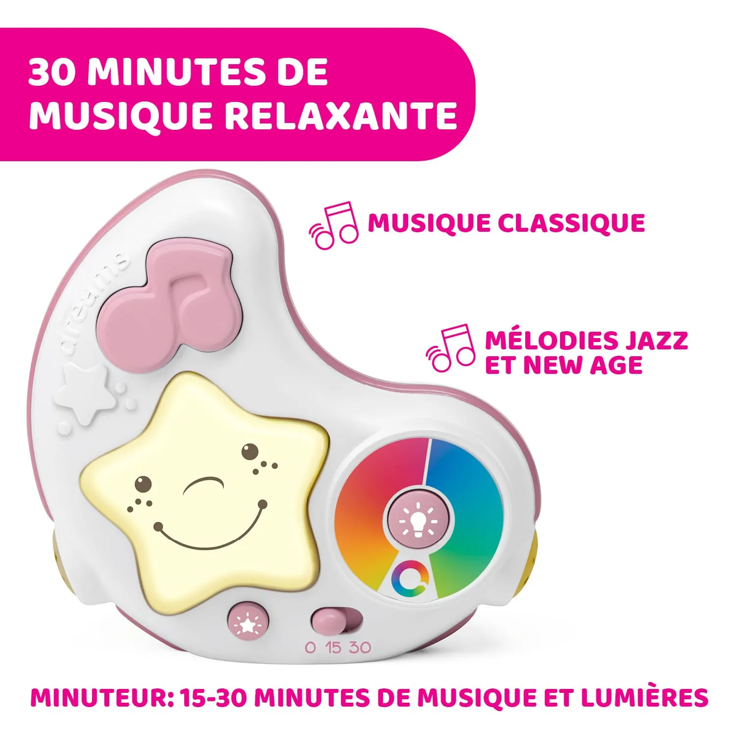 Chicco Palestrina dei Colori Rosa 3in1 Multifunzione Elettronica con Tappeto, Proiettore Stelle e Luce Notturna - immagine 8