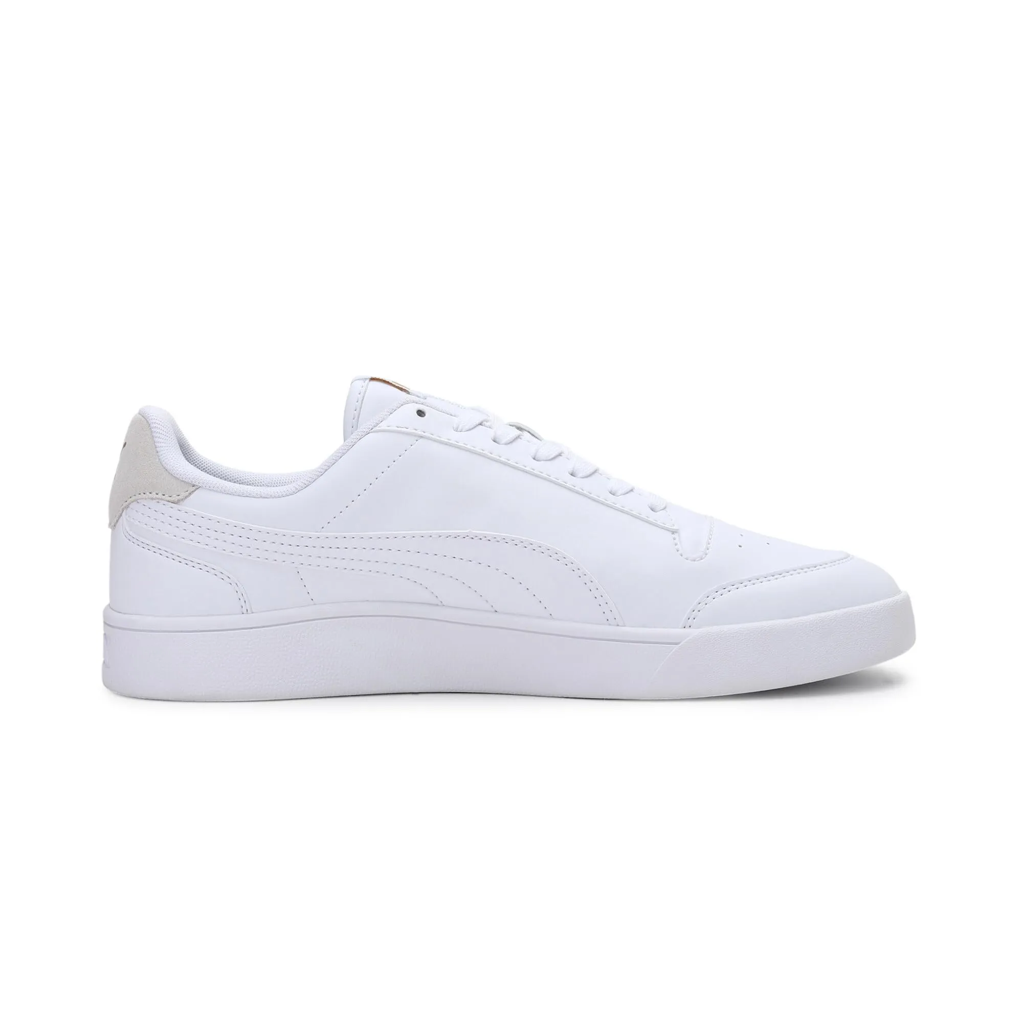 PUMA Shuffle Sneakers, Puma White-Puma White-Puma Team Gold, 45 EU - immagine 5