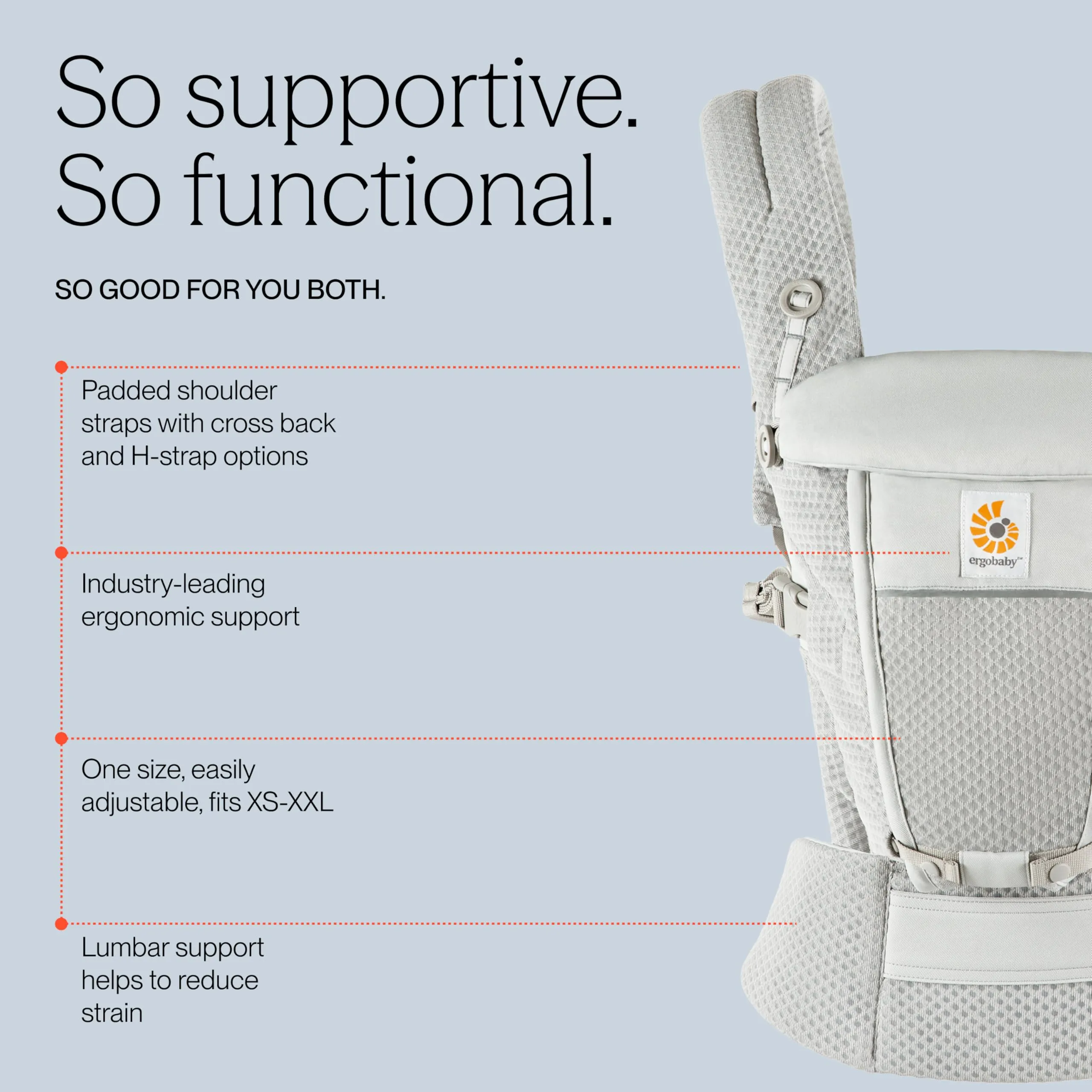 Ergobaby Adapt Marsupio per neonati e bambini 0-48 mesi - immagine 3