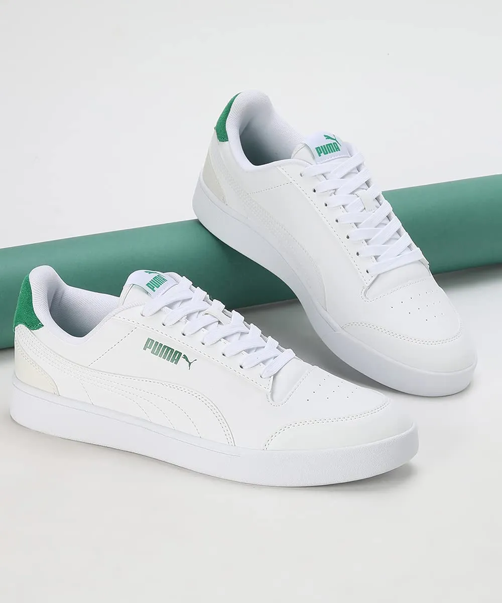 Puma Shuffle Unisex Sneakers, White Vapor Gray Archive Green, 43 EU - immagine 2