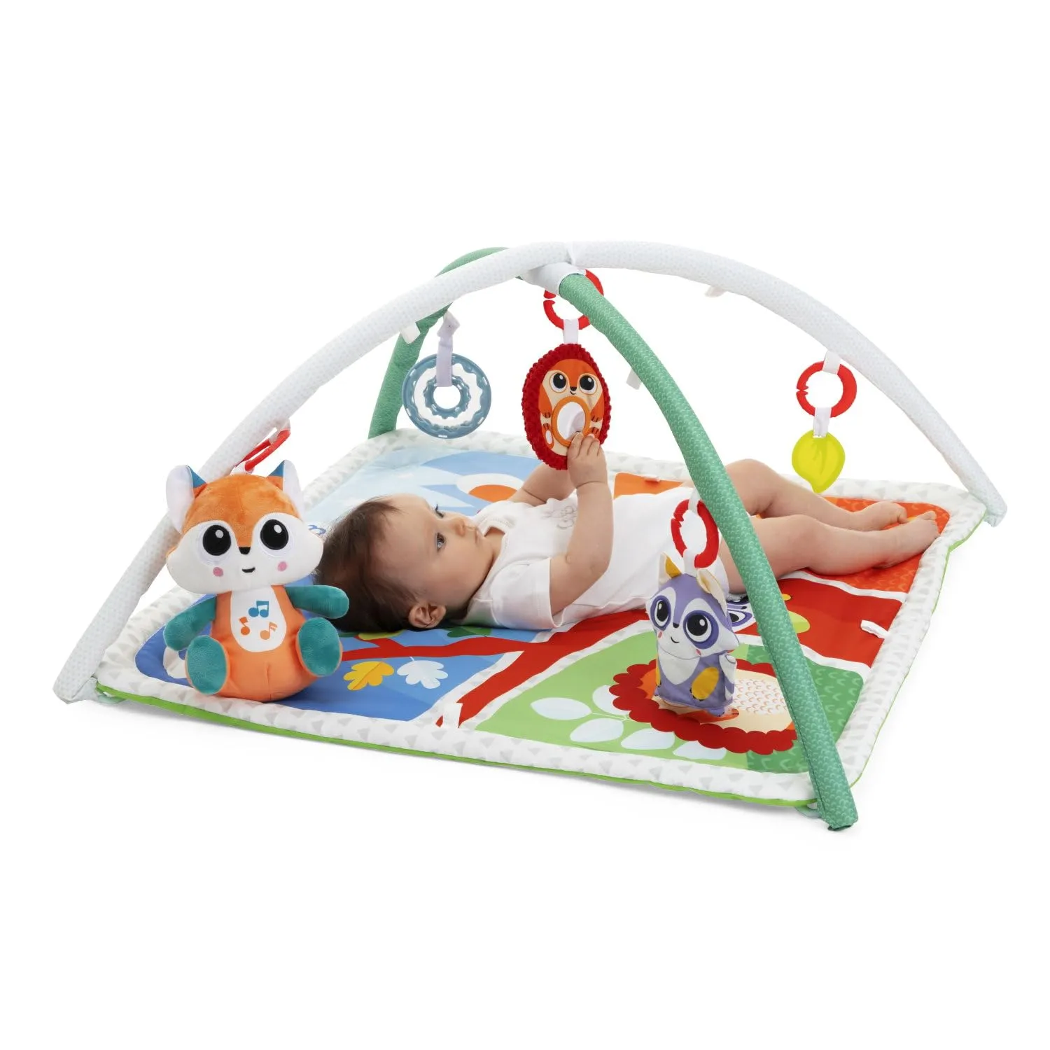 Chicco Tappeto con Archi Foresta Magica, Palestrina Multifunzione con 5 Pendenti Staccabili, Multicolore - immagine 2