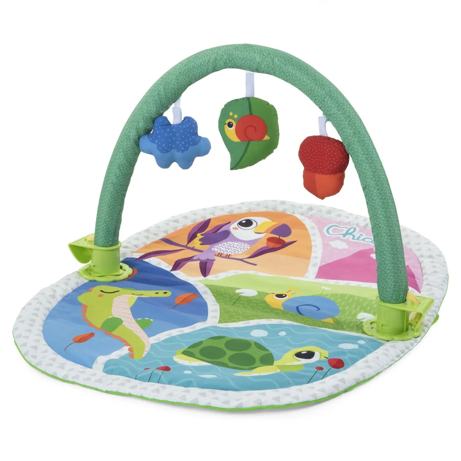 Chicco Palestrina Attività 3 in 1 Compatibile Next2Me, Palestrina Neonato Multifunzione con Tappeto, Arco Giochi e Pannello Lettino, 0+ Mesi - immagine 1