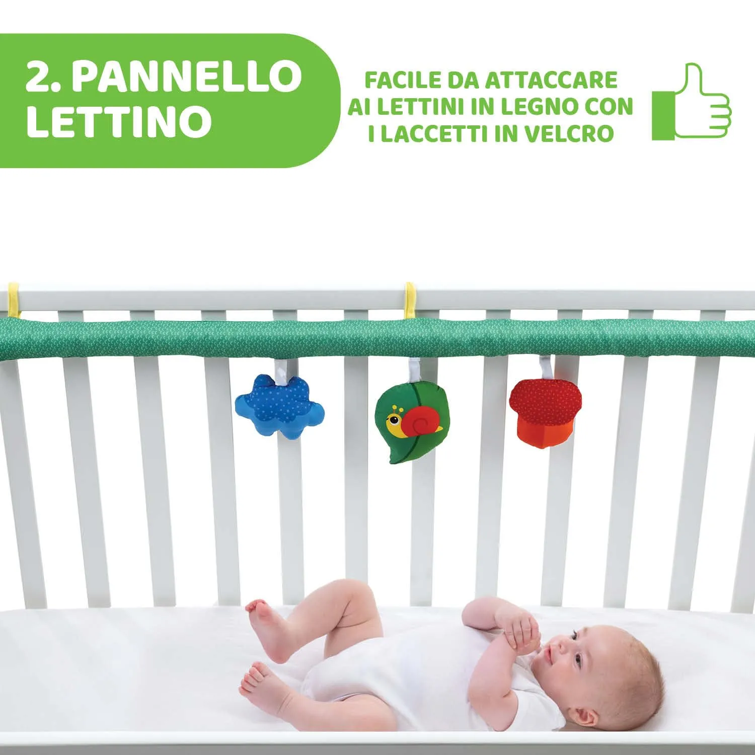 Chicco Palestrina Attività 3 in 1 Compatibile Next2Me, Palestrina Neonato Multifunzione con Tappeto, Arco Giochi e Pannello Lettino, 0+ Mesi - immagine 5