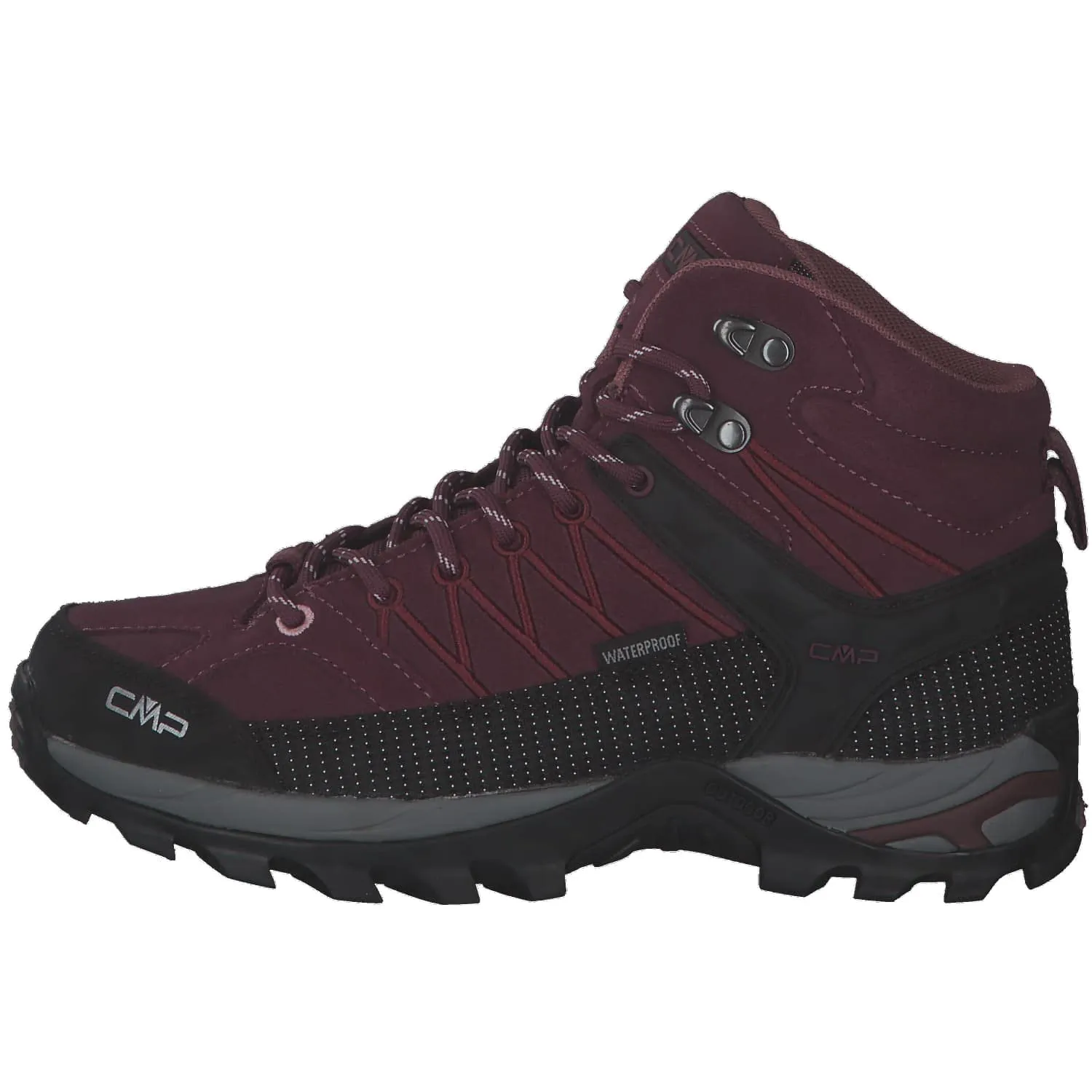 CMP Rigel Mid Women's Trekking Shoes WP, Prugna, 36 EU - immagine 2