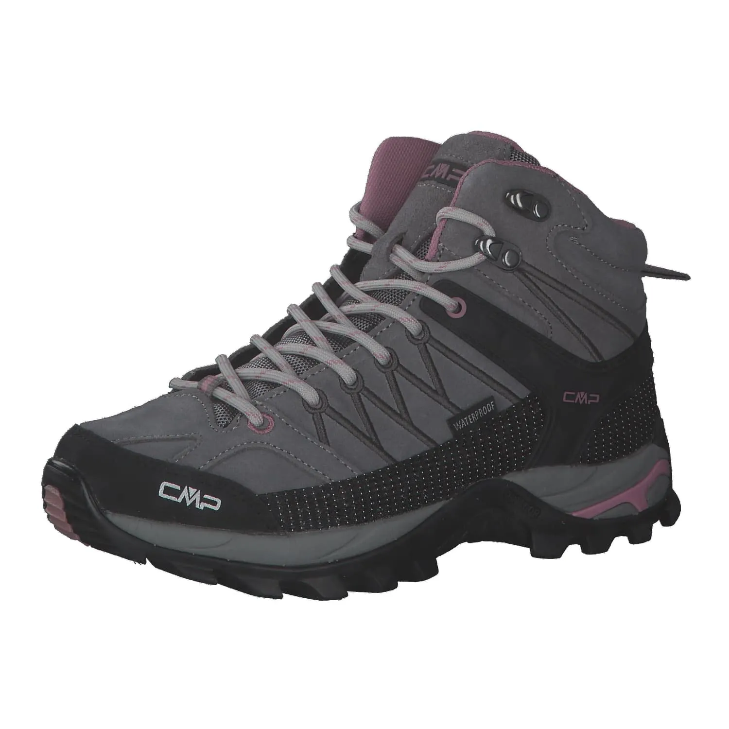 CMP Rigel Mid Women's Trekking Shoes WP, Cemento Fard, 37 EU - immagine 1