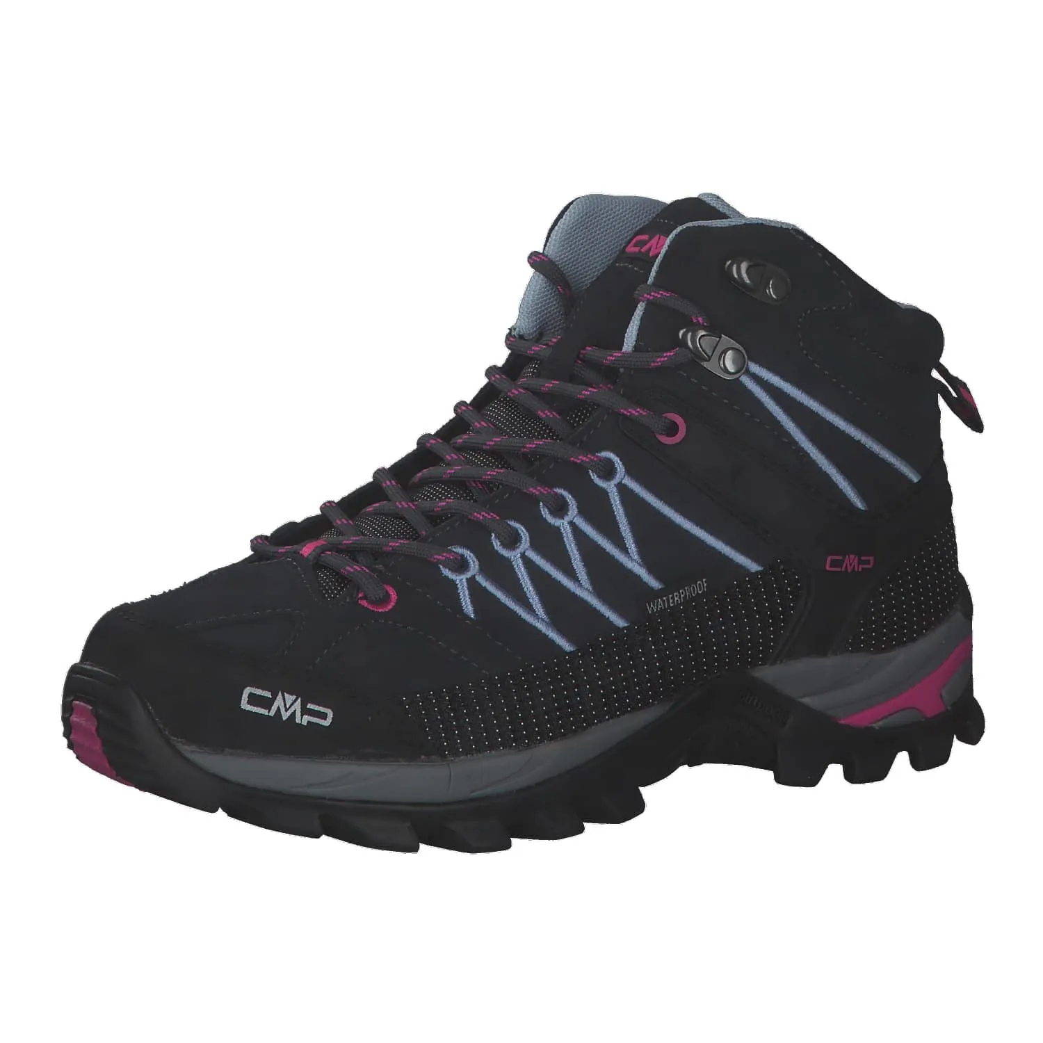 CMP Rigel Mid Women's Trekking Shoes WP, Titanio Skyway, 37 EU - immagine 1