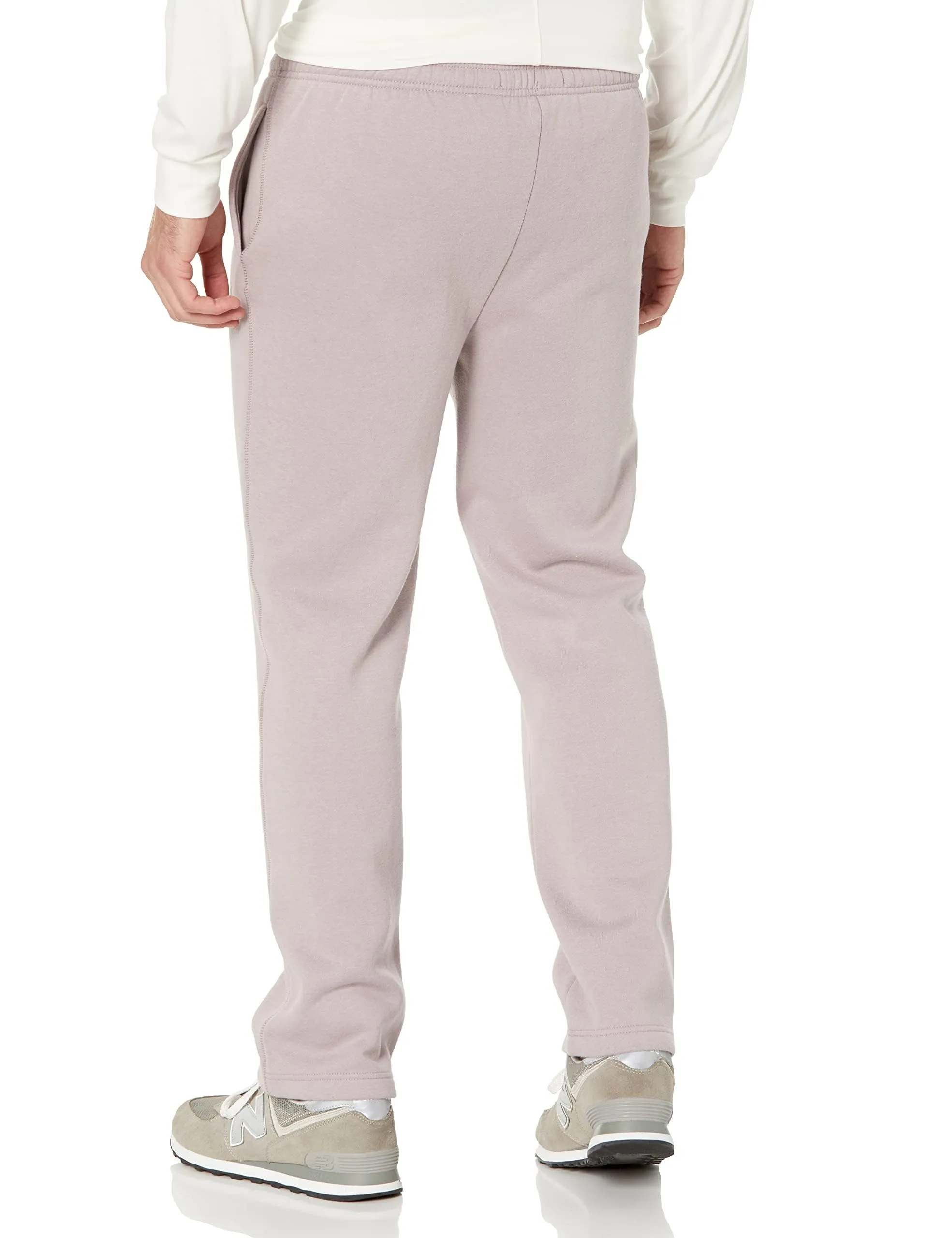 Amazon Essentials Pantaloni Sportivi in Pile con Fondo Aperto Uomo, Lilla Opaco, XXL - immagine 7