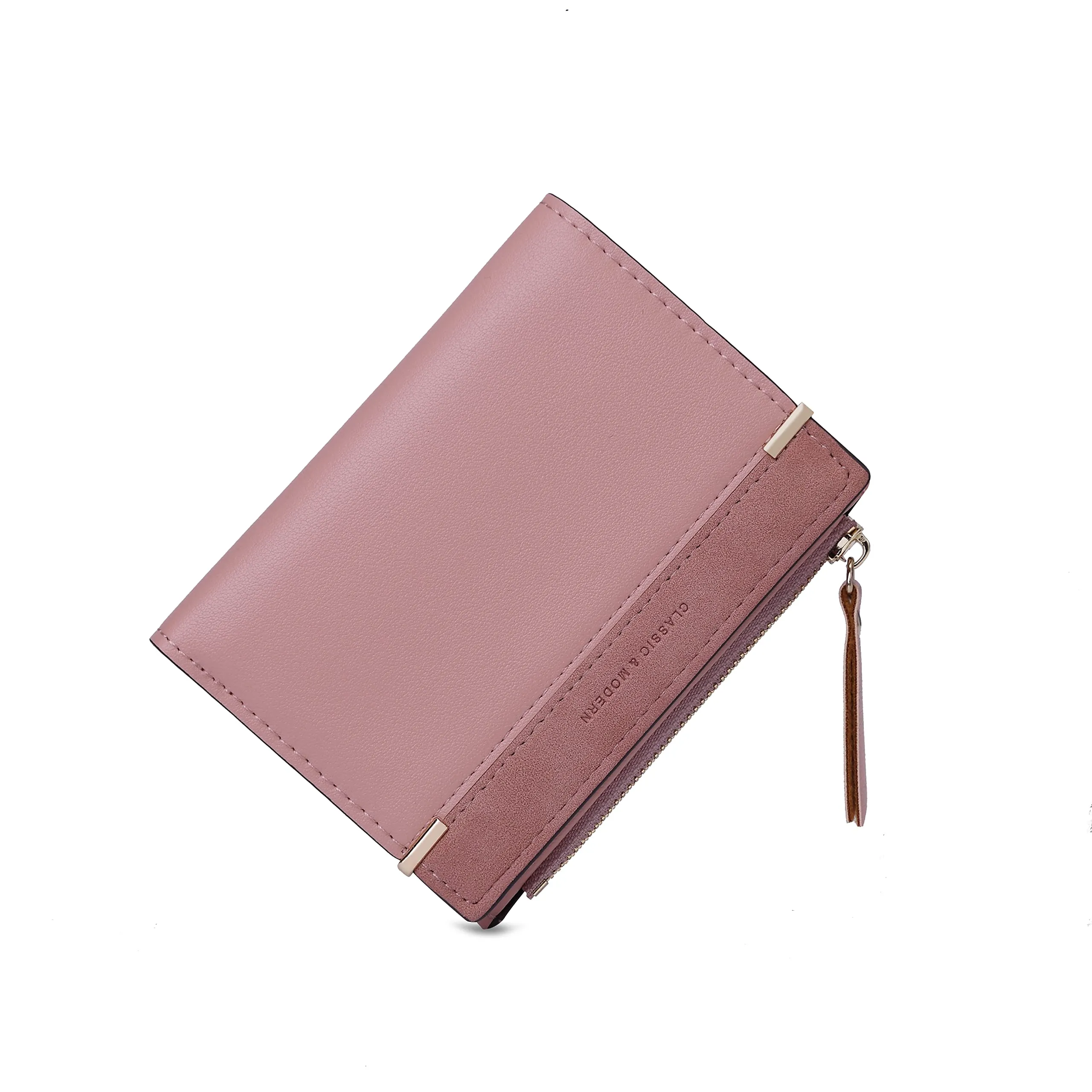 CHAOFANXI Portafoglio Donna in Pelle Sintetica, Rosa - immagine 1
