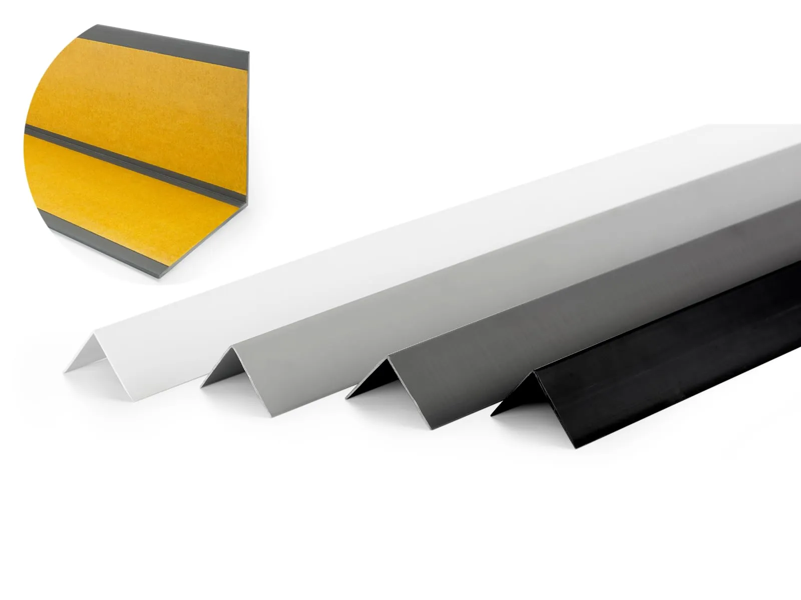 Quest Paraspigoli PVC Autoadesivo 30x30 mm - Nero, 200 cm - immagine 9