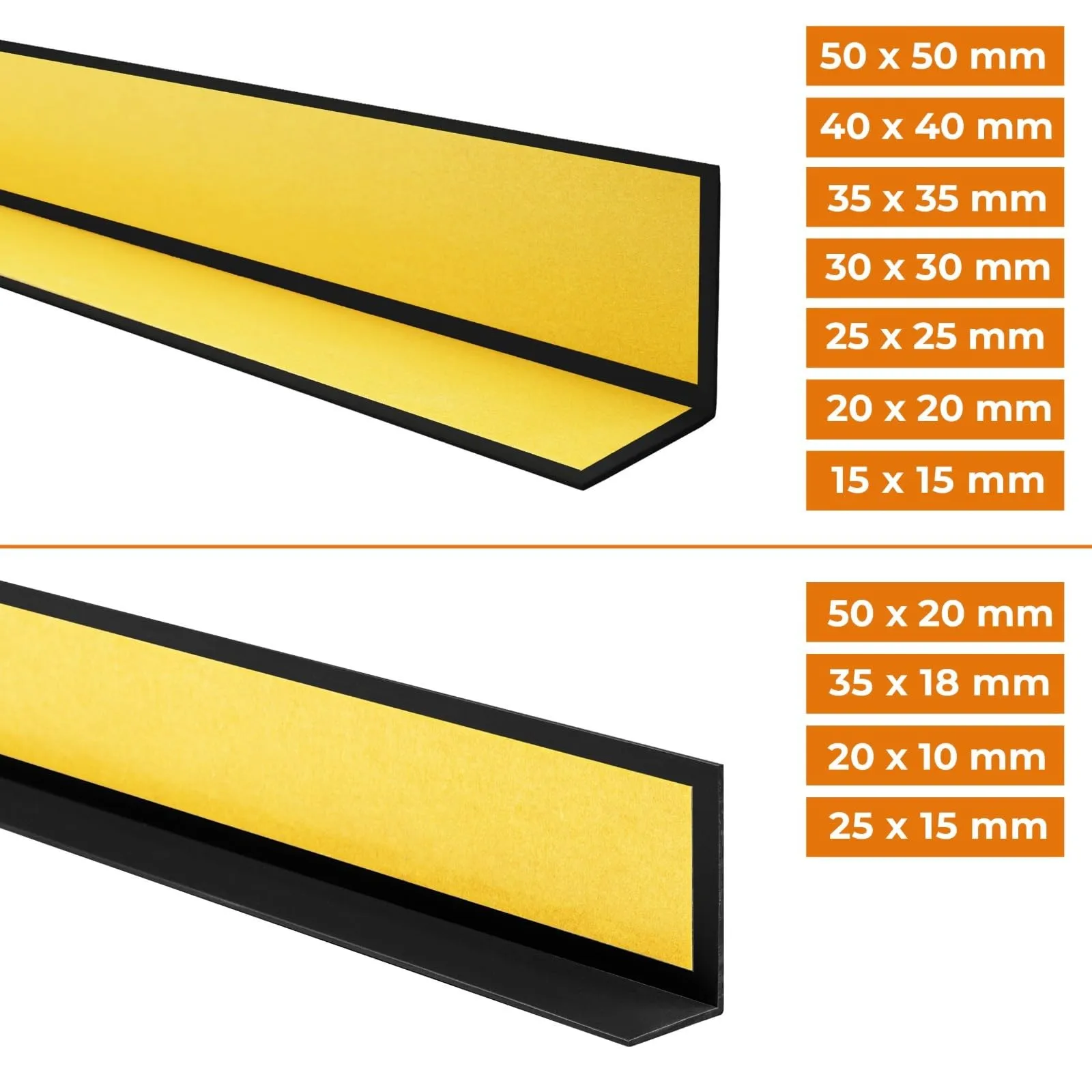 Quest Paraspigoli PVC Autoadesivo 25x25 mm - Grigio, 200 cm - immagine 4
