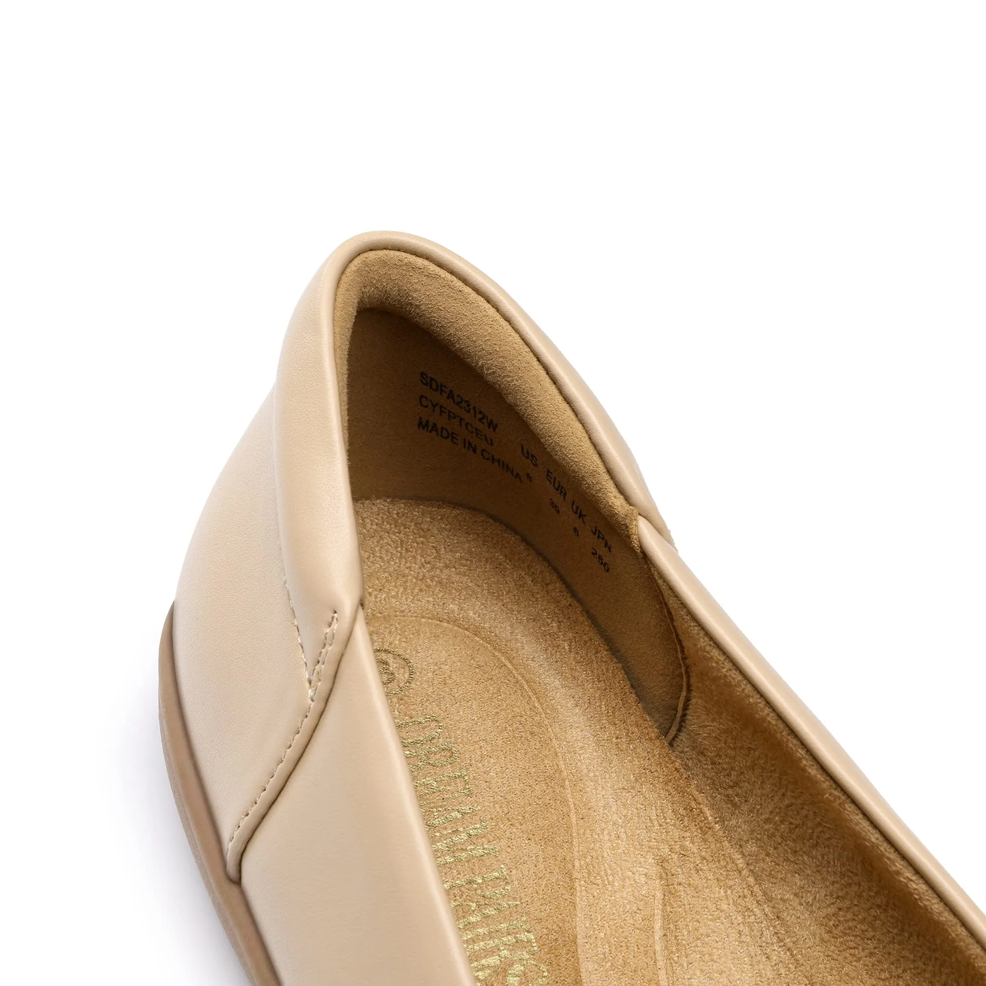 Dream Pairs Ballerine Donna Classiche, Nudo, 36.5 - immagine 4