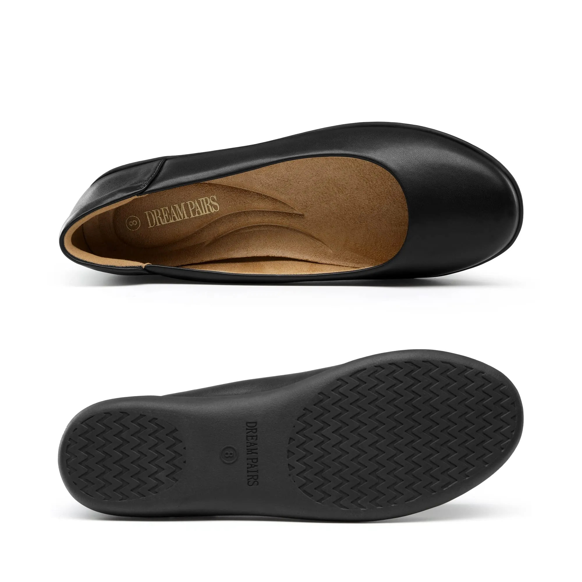 Dream Pairs Ballerine Donna Classiche, Nero, 37 EU - immagine 3