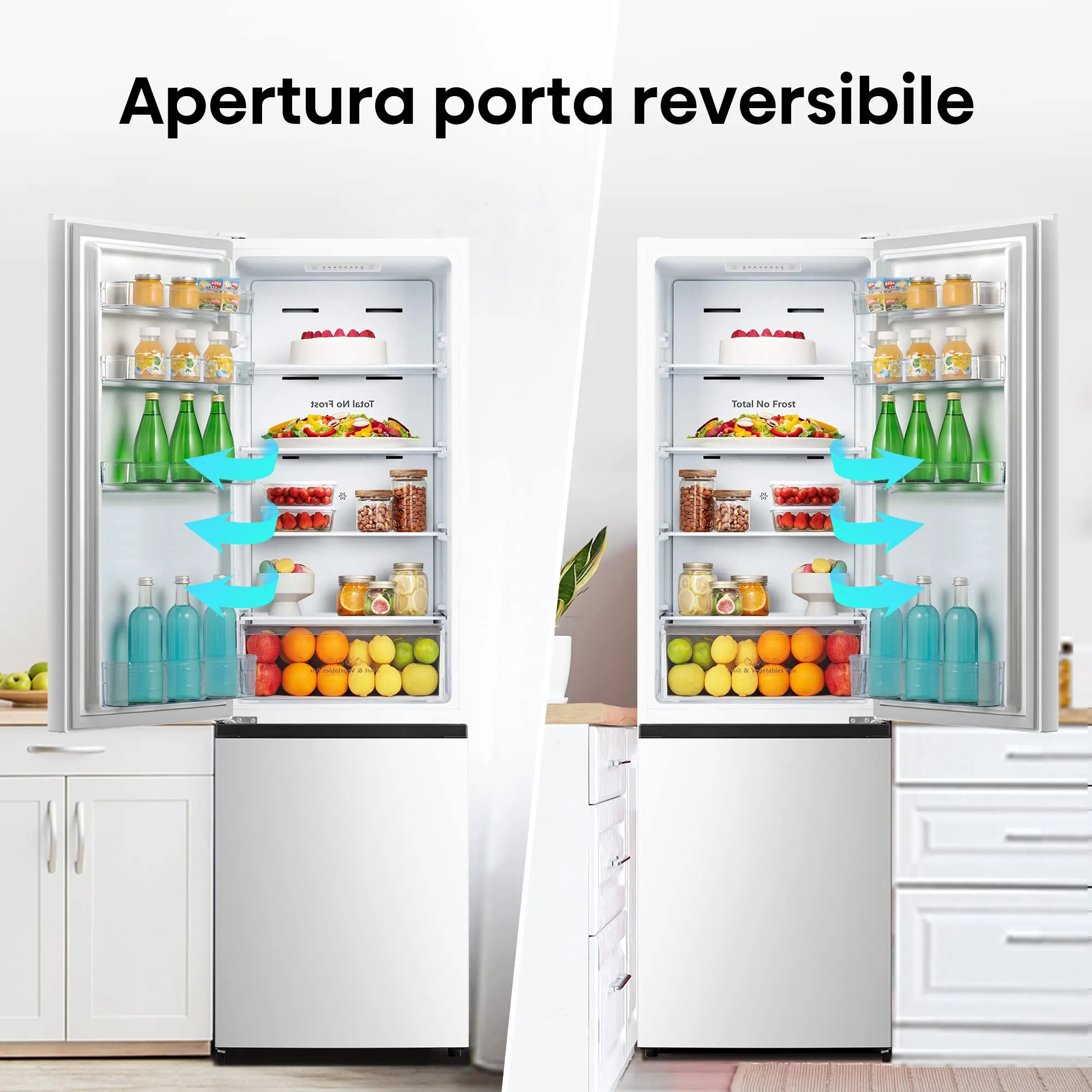 Hisense RB329N4AWE Frigorifero Combinato Total No Frost, 255 Litri, Classe E, Bianco - immagine 5