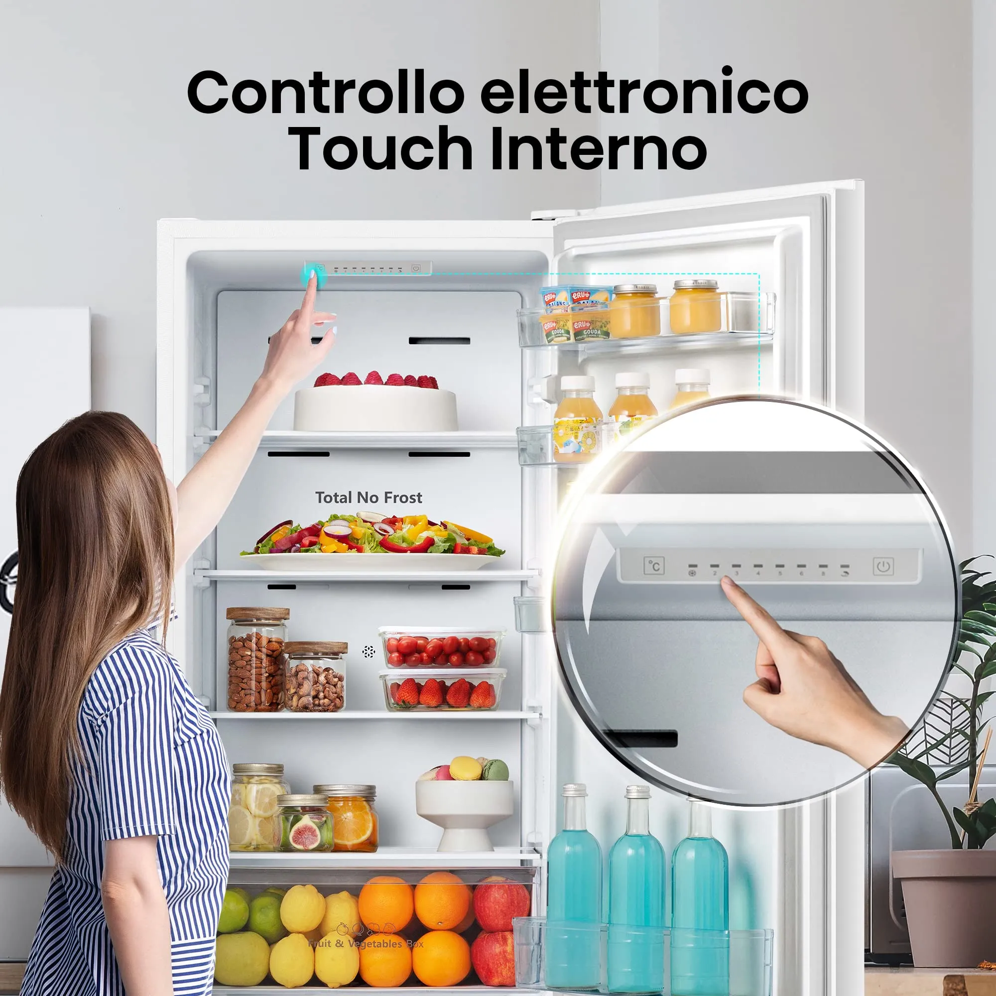 Hisense RB329N4AWE Frigorifero Combinato Total No Frost, 255 Litri, Classe E, Bianco - immagine 7